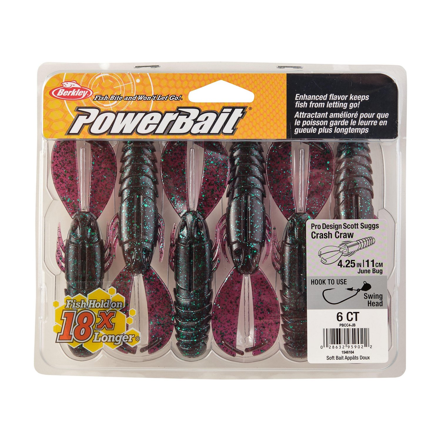Berkley PowerBait Crash Craw 6 Pack - view number 4