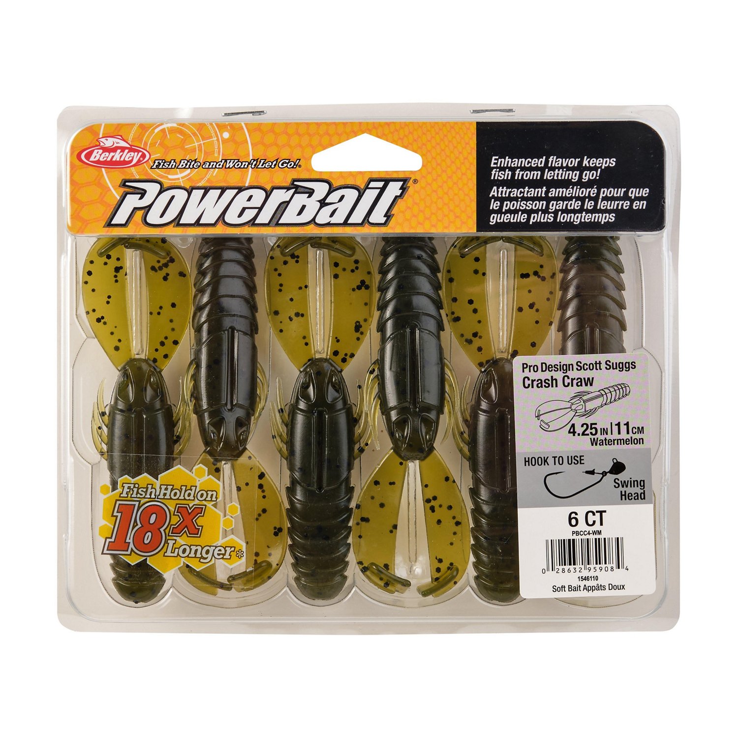 Berkley PowerBait Crash Craw 6 Pack - view number 4
