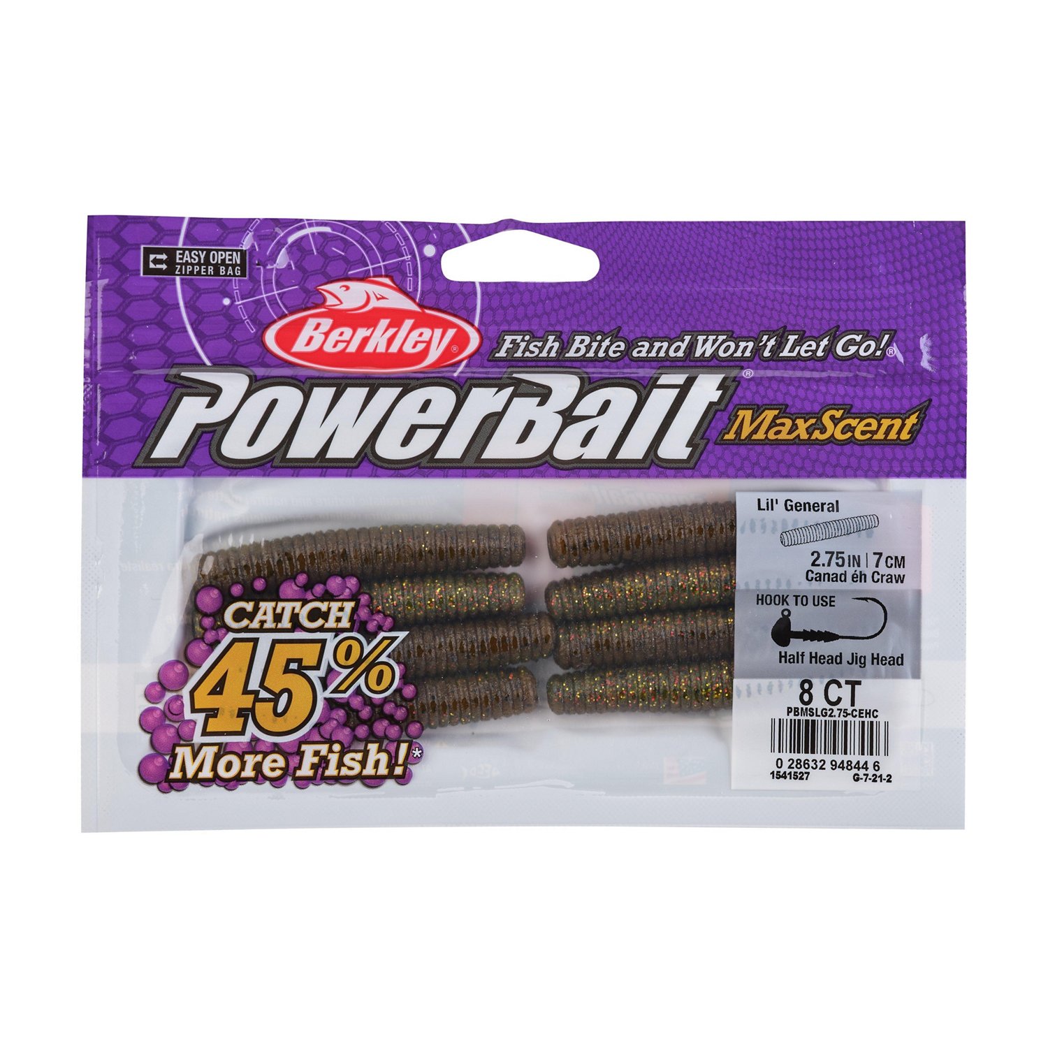 Berkley PowerBait MaxScent Lil' General 2-3/4 in 8-Pack - view number 4