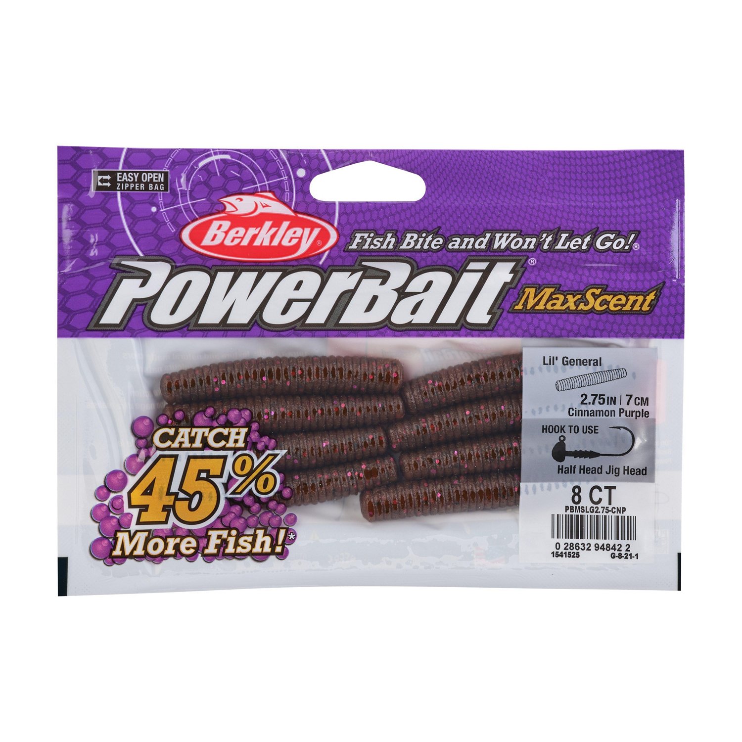 Berkley PowerBait MaxScent Lil' General 2-3/4 in 8-Pack - view number 4