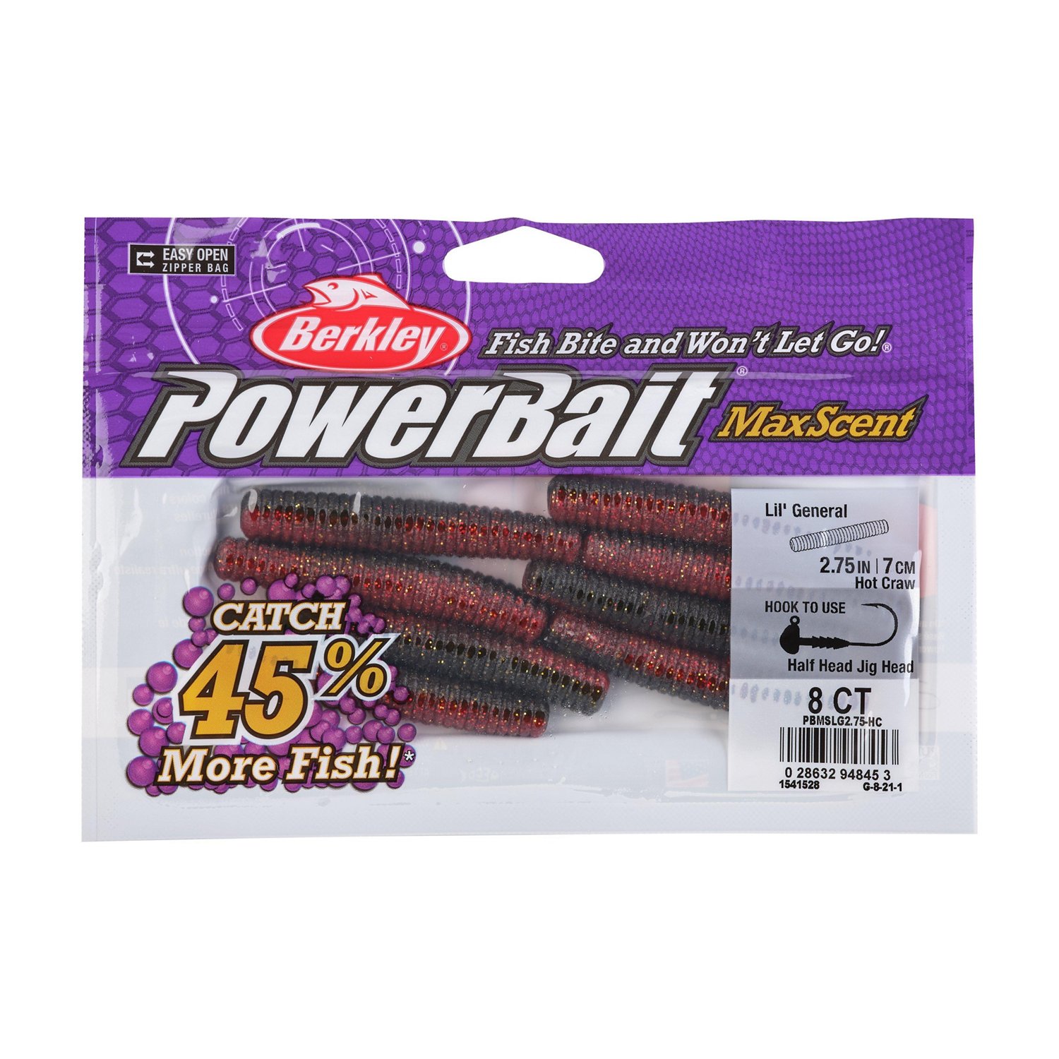 Berkley PowerBait MaxScent Lil' General 2-3/4 in 8-Pack - view number 5