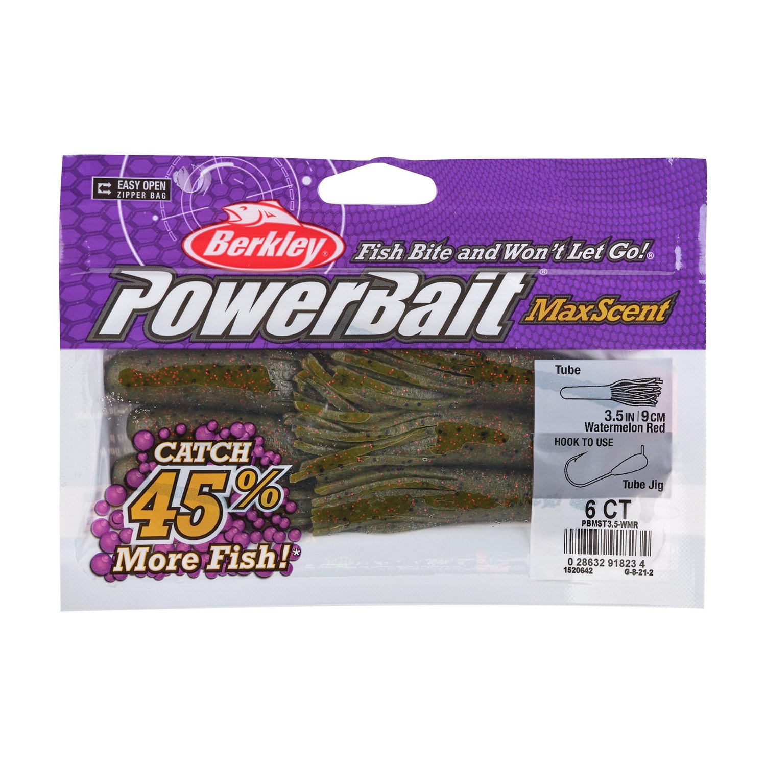 Berkley PowerBait MaxScent Tube Soft Bait 6-Pack - view number 3