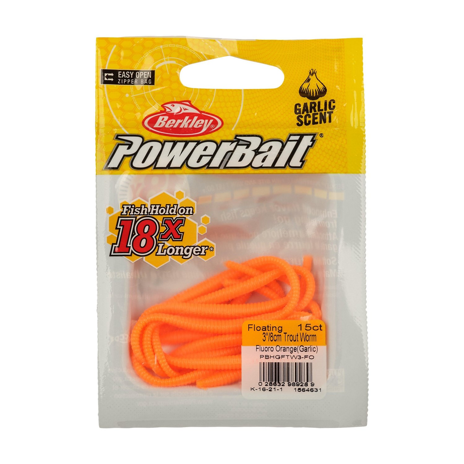 Berkley PowerBait Power Floating Trout Worm 3 in 15-Pack - view number 4
