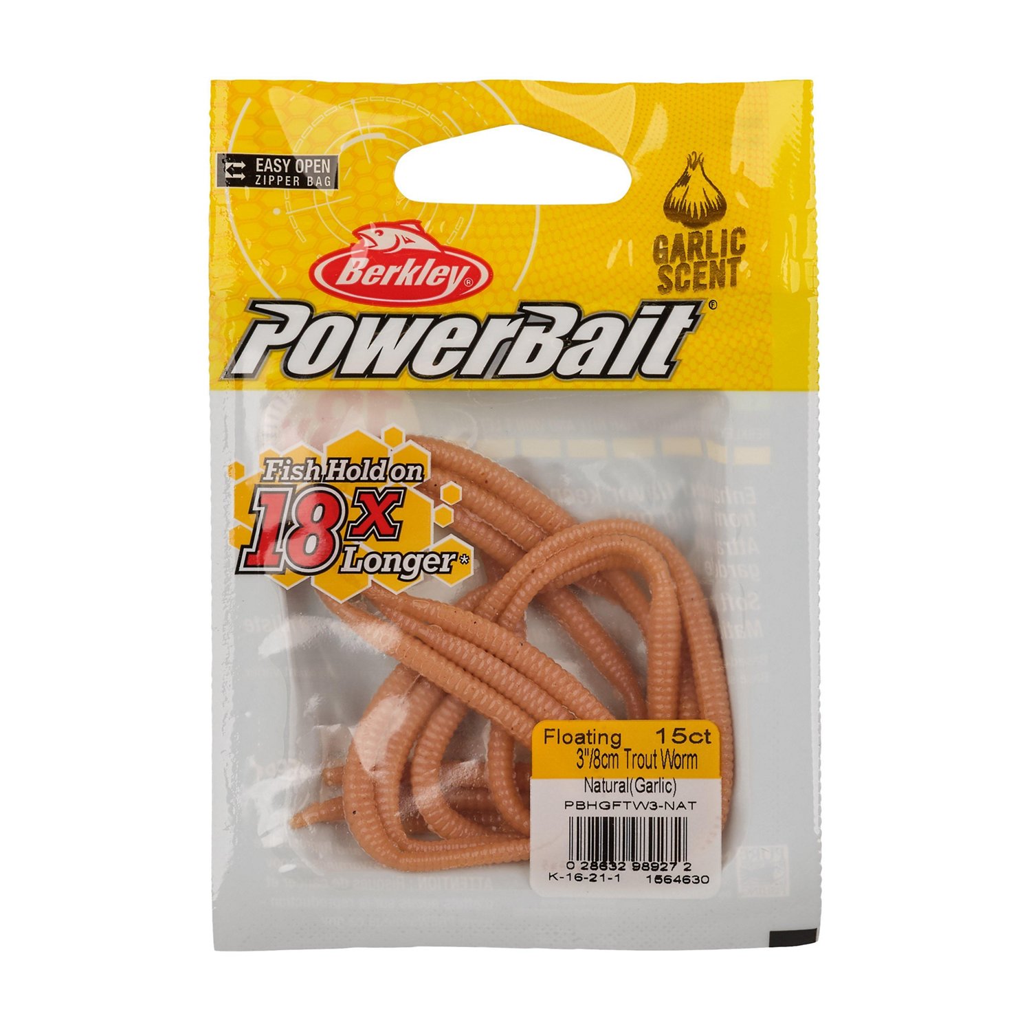 Berkley PowerBait Power Floating Trout Worm 3 in 15-Pack - view number 4