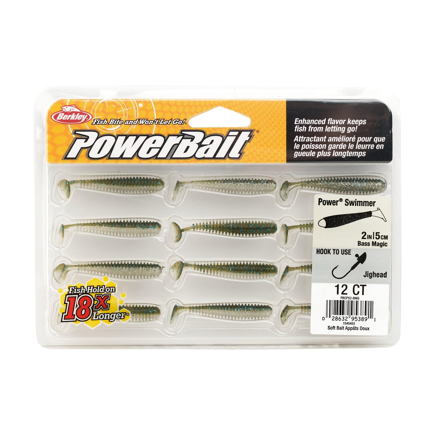 Berkley PowerBait Power Swimmer 2 in Bass Magic Soft Bait 12-Pack  - view number 4