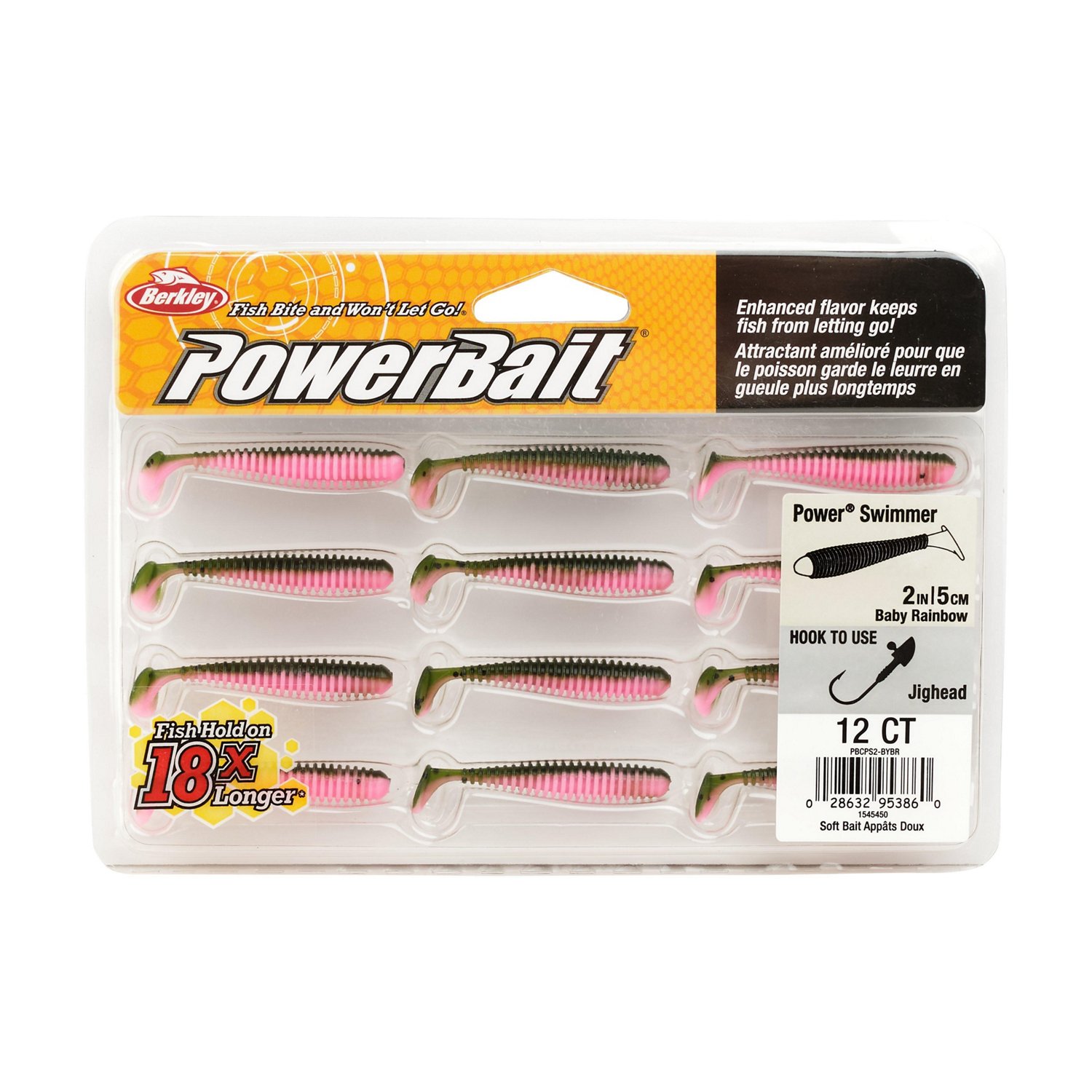 Berkley PowerBait Power Swimmer 2 Bass Magic Soft Bait 12-Pack