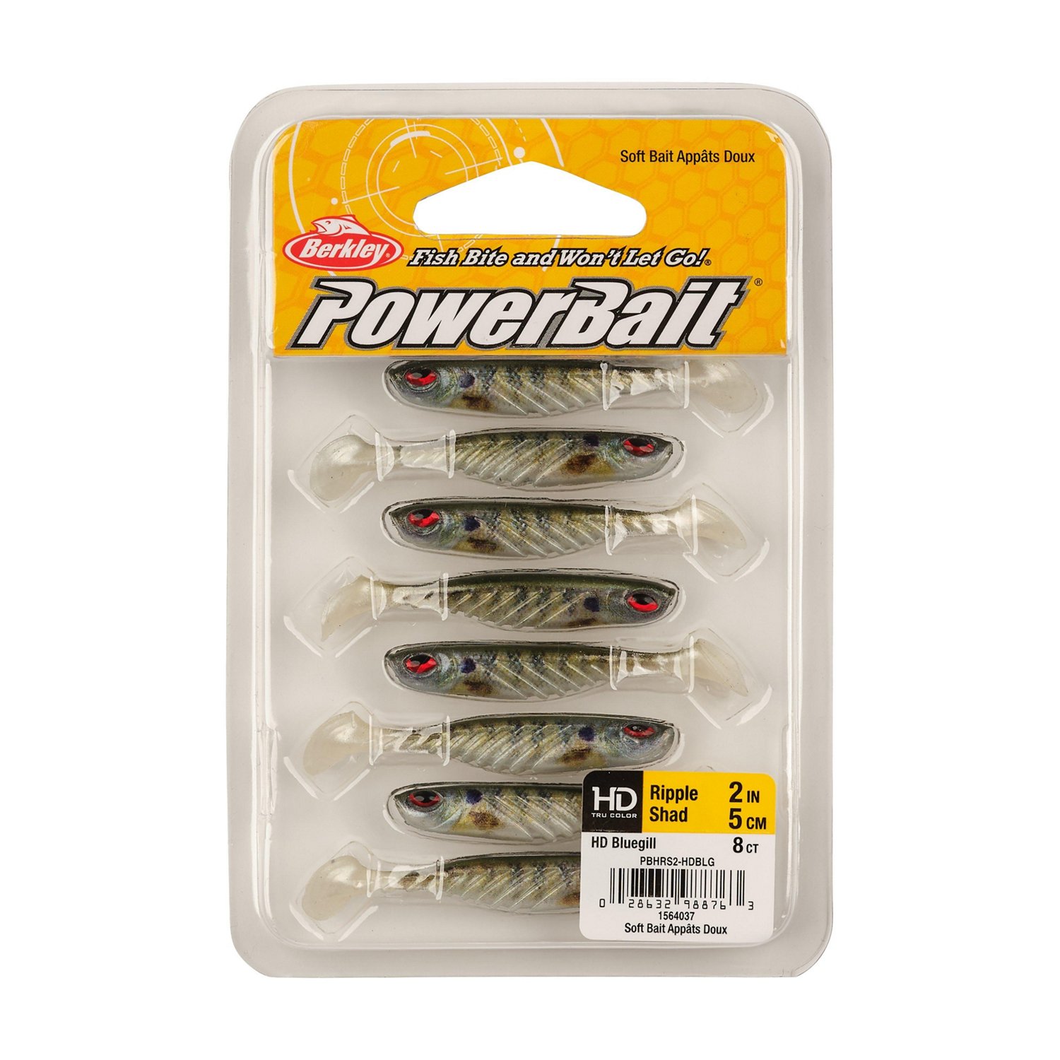 Berkley PowerBait Ripple Shad 2 in Smelt Soft Bait 8-Pack  - view number 3