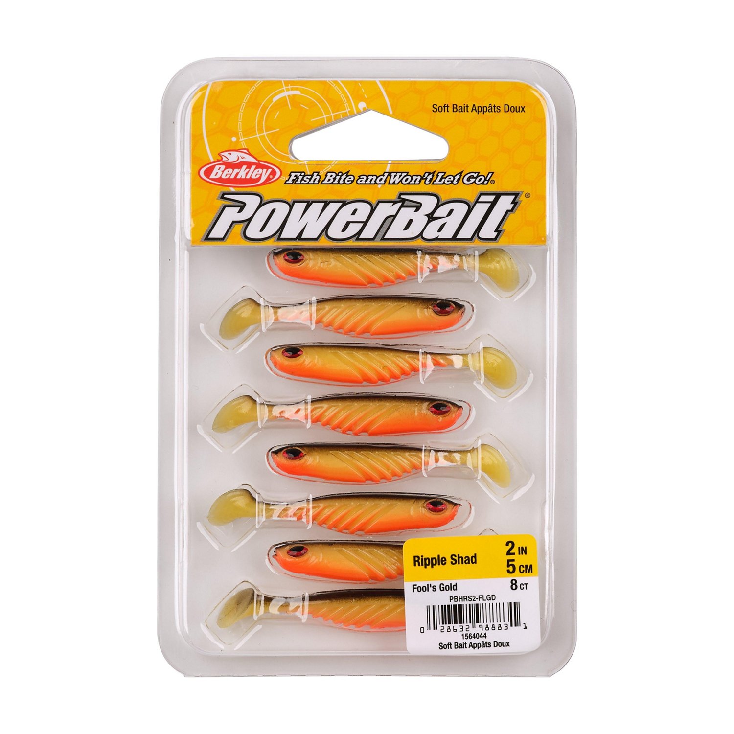 Berkley PowerBait Ripple Shad 2 in Smelt Soft Bait 8-Pack - view number 3