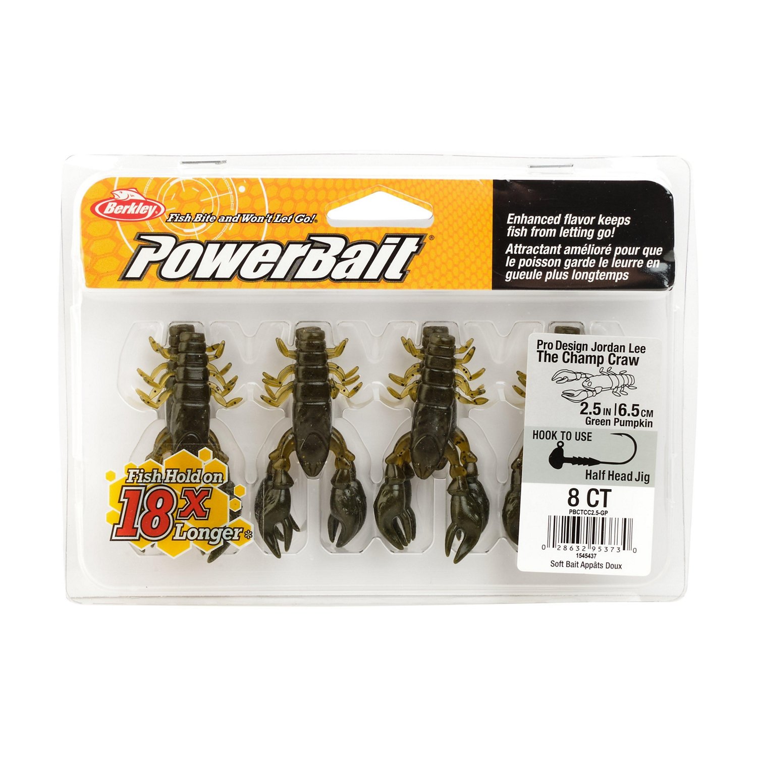 Berkley PowerBait The Champ Crawfish Bait 8-Pack - view number 4