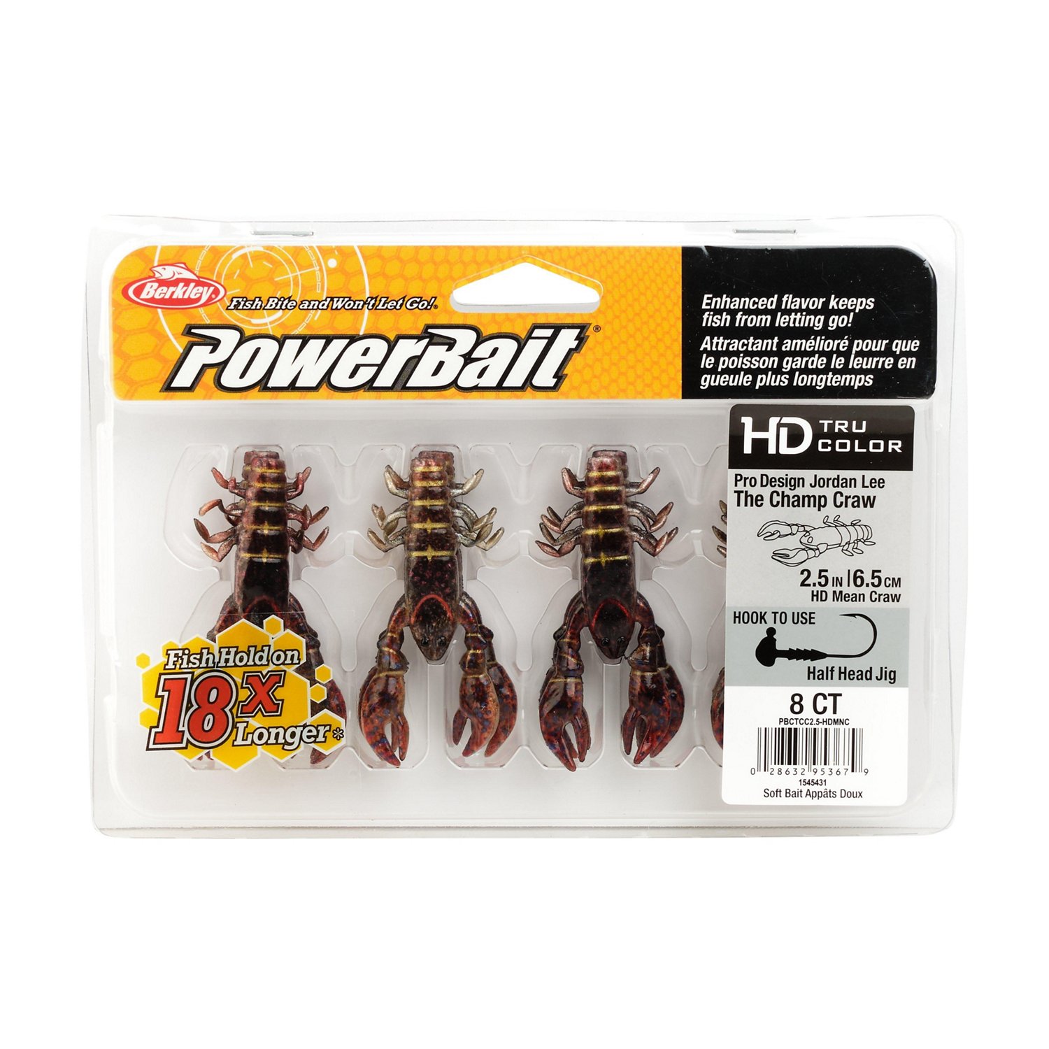 Berkley PowerBait The Champ Crawfish Bait 8-Pack - view number 4