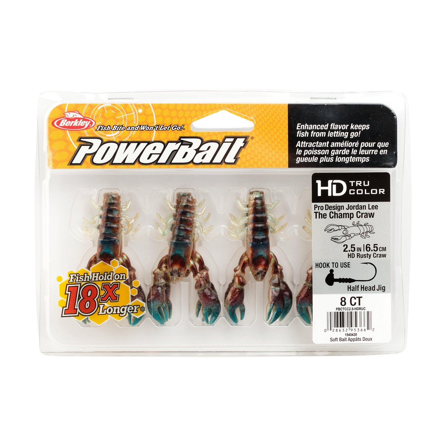 Berkley PowerBait The Champ Crawfish Bait 8-Pack - view number 4