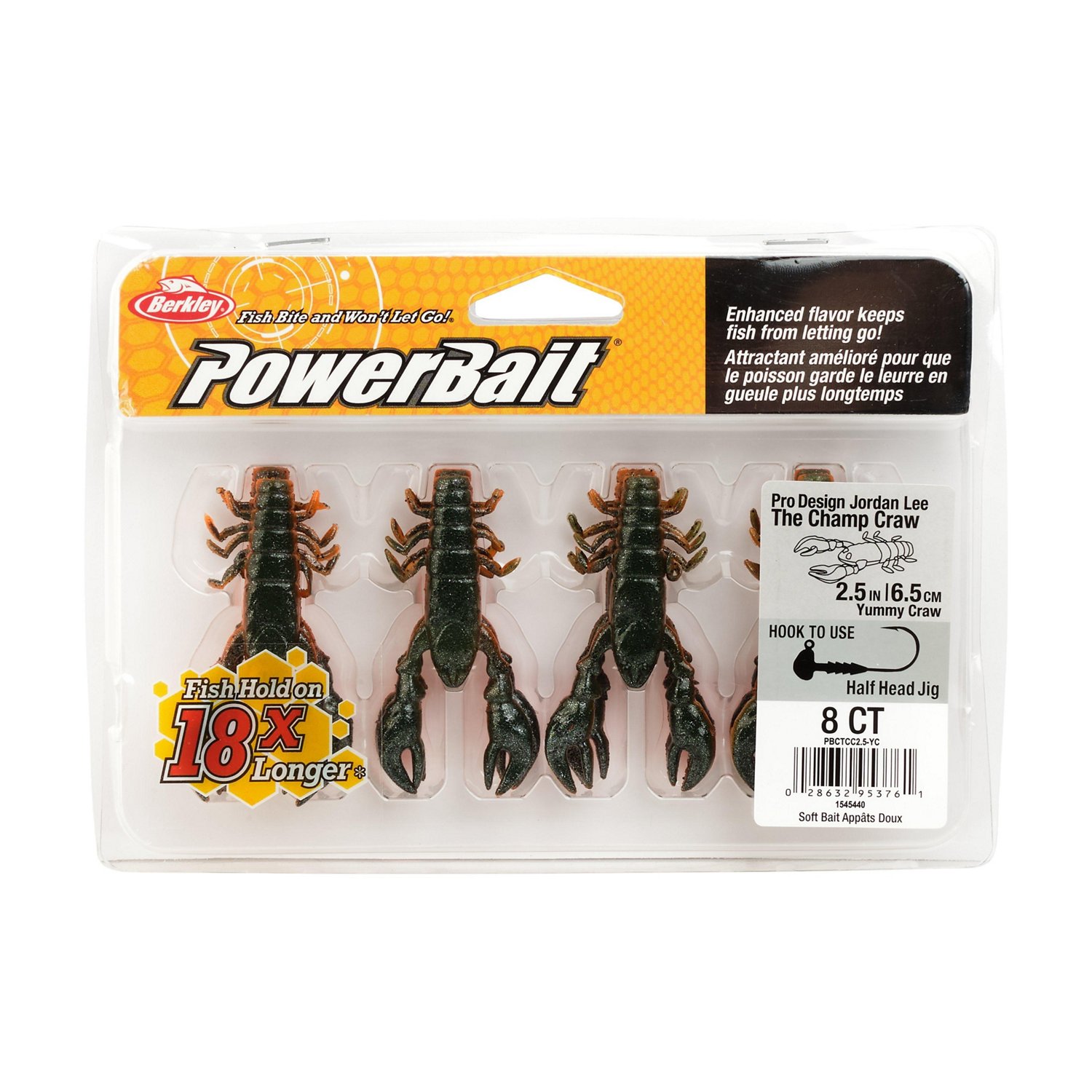 Berkley PowerBait The Champ Crawfish Bait 8-Pack - view number 4