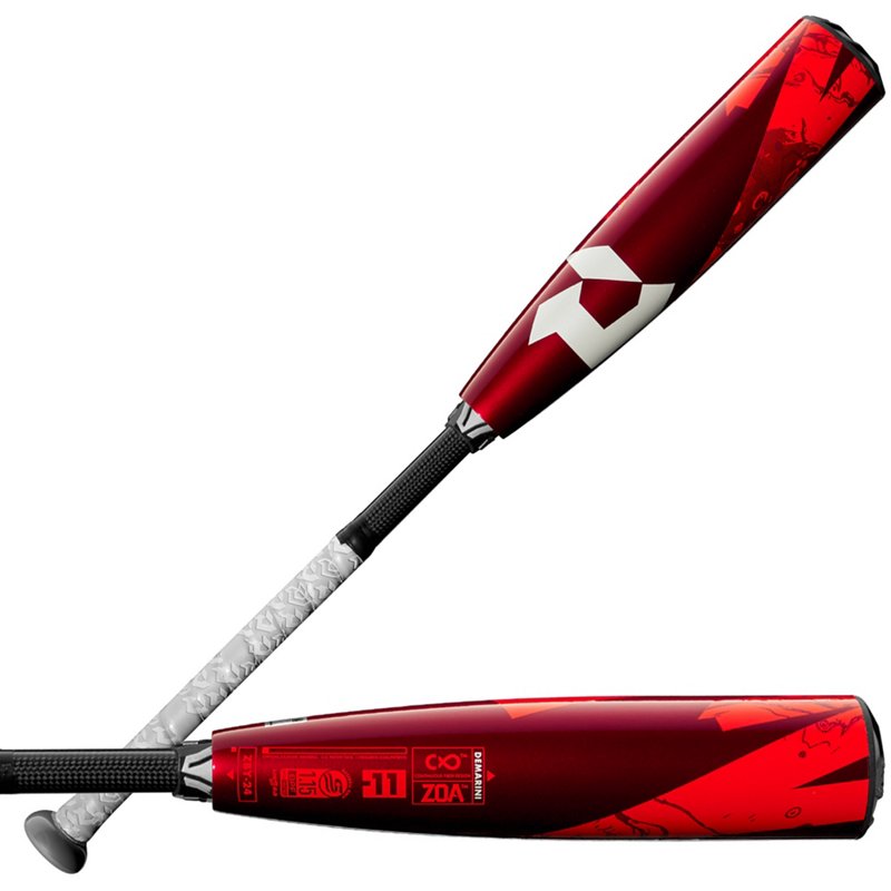 DeMarini 2024 Zoa JBB USSSA Baseball Bat -11 Red/Grey - Bbcor/Senior Bats at Academy Sports