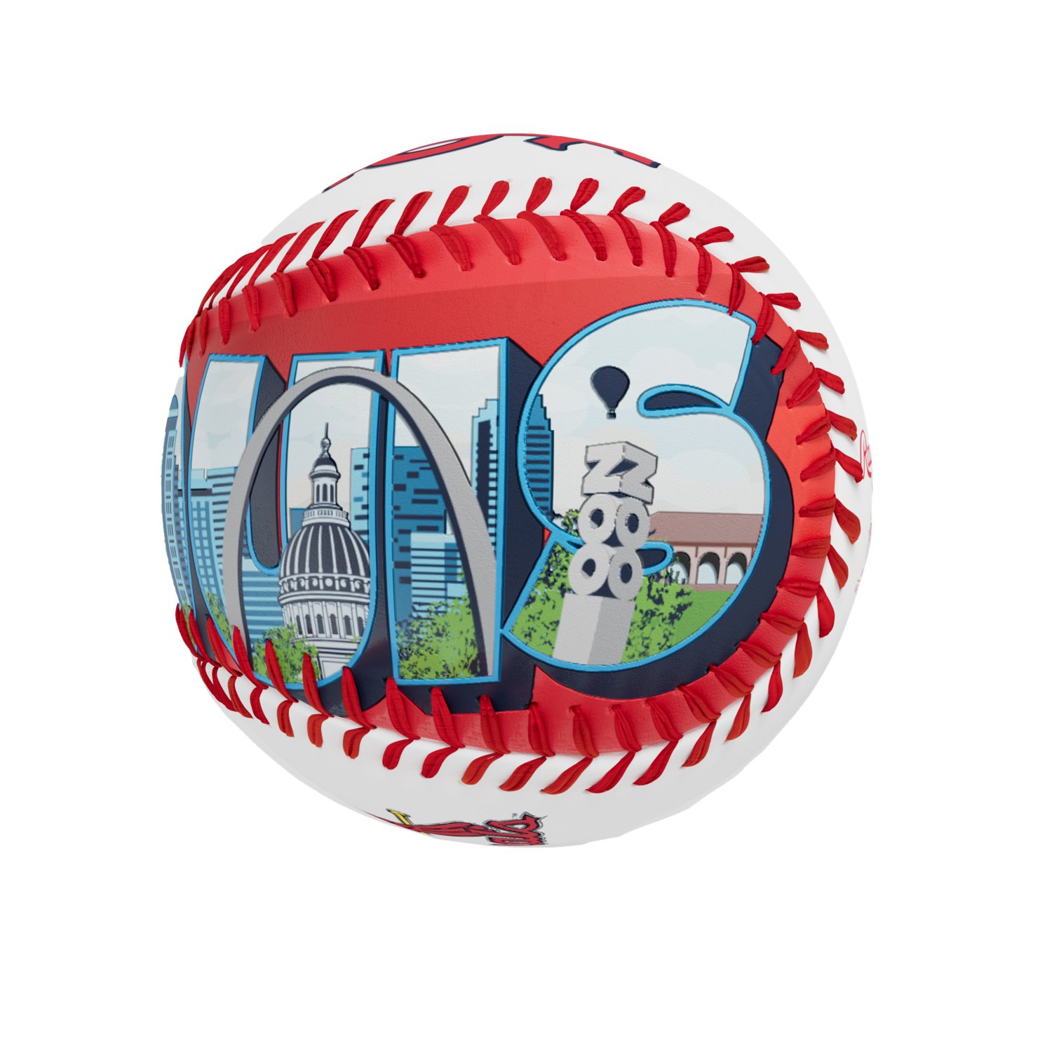 Rawlings St. Louis Cardinals Postcard Baseball - view number 4