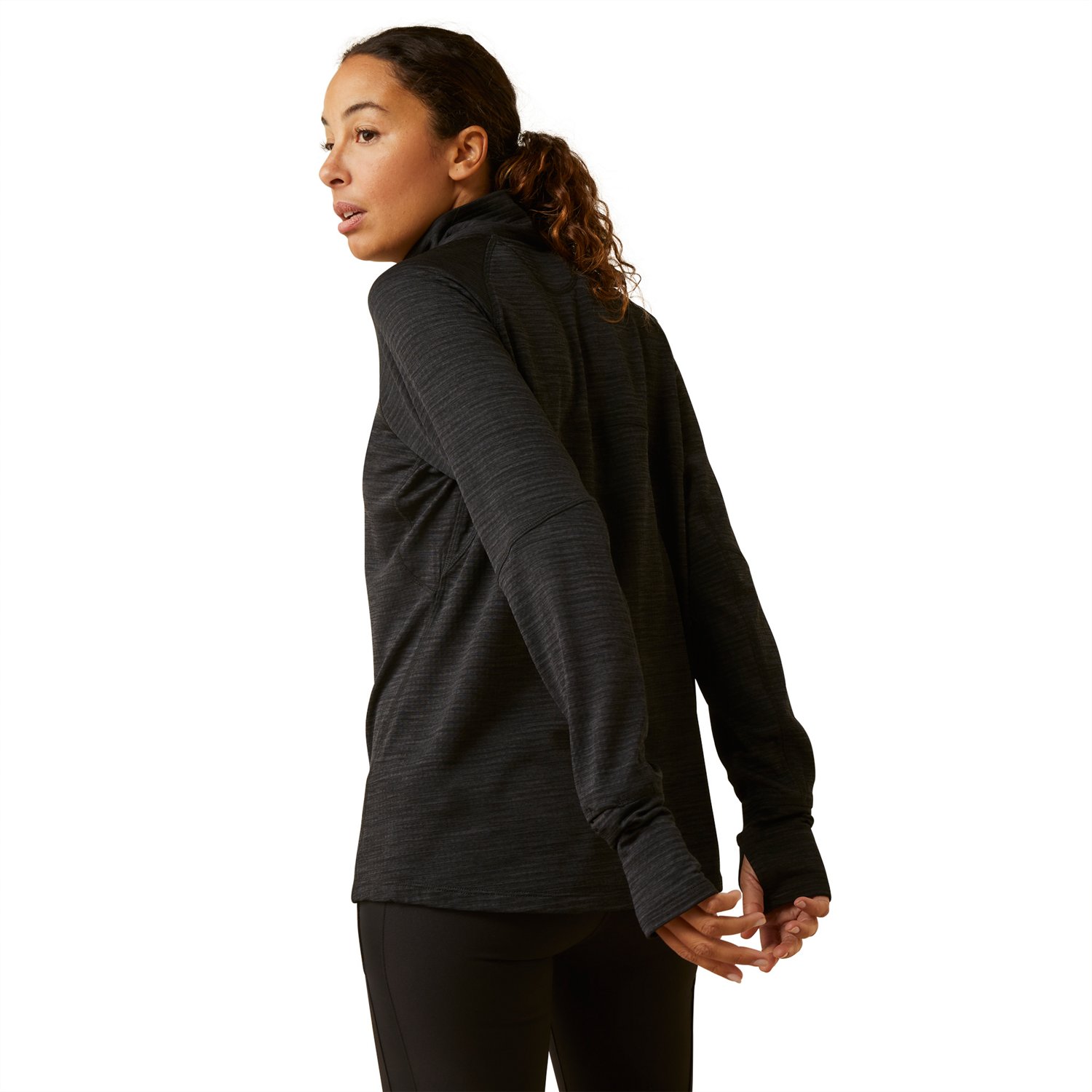 Ariat Women's Rebar Gridwork Baselayer 1/4 Zip Top                                                                               - view number 3