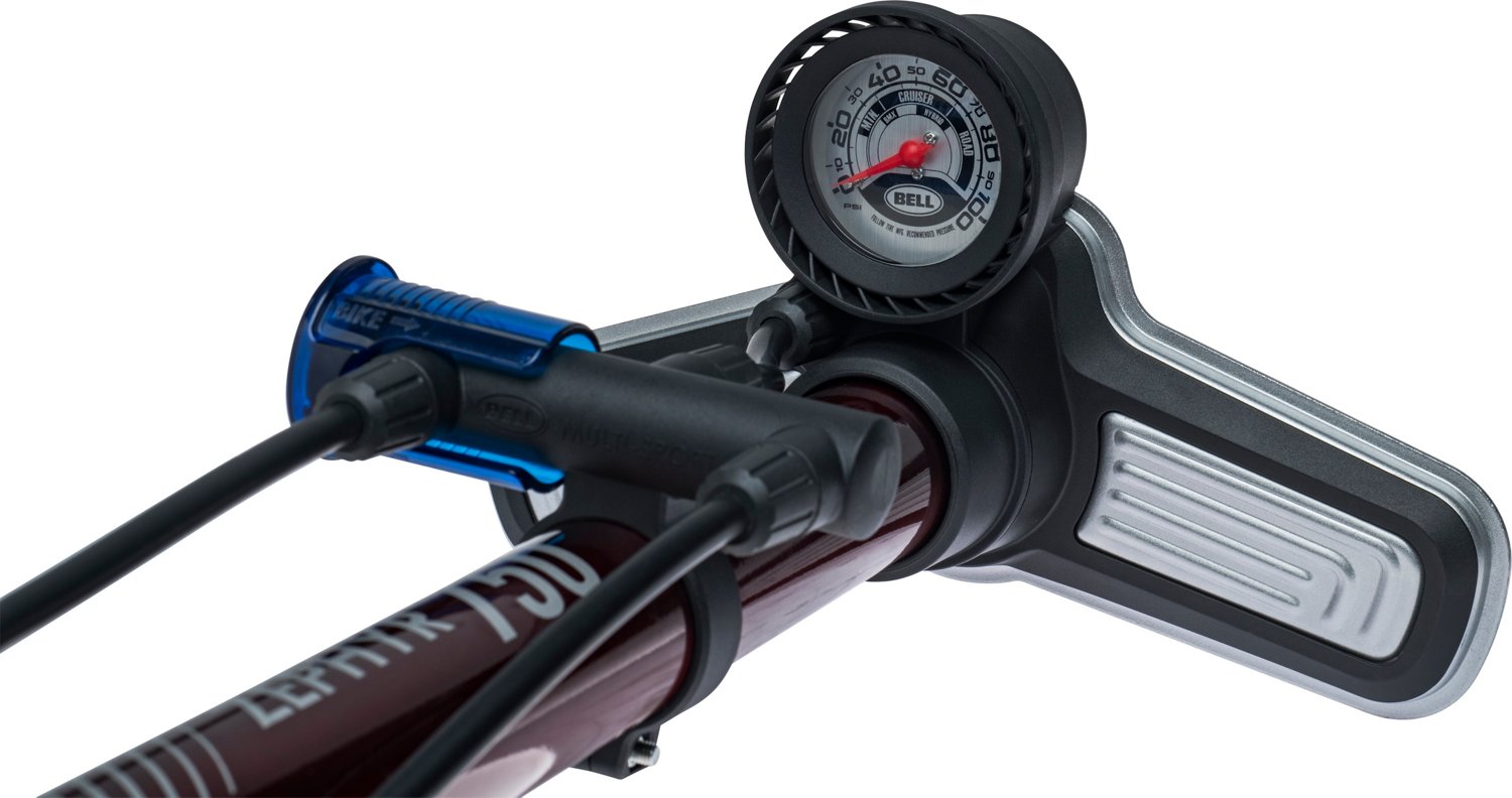 Bell Zephyr 750 Dual Hose Bicycle Floor Pump Academy