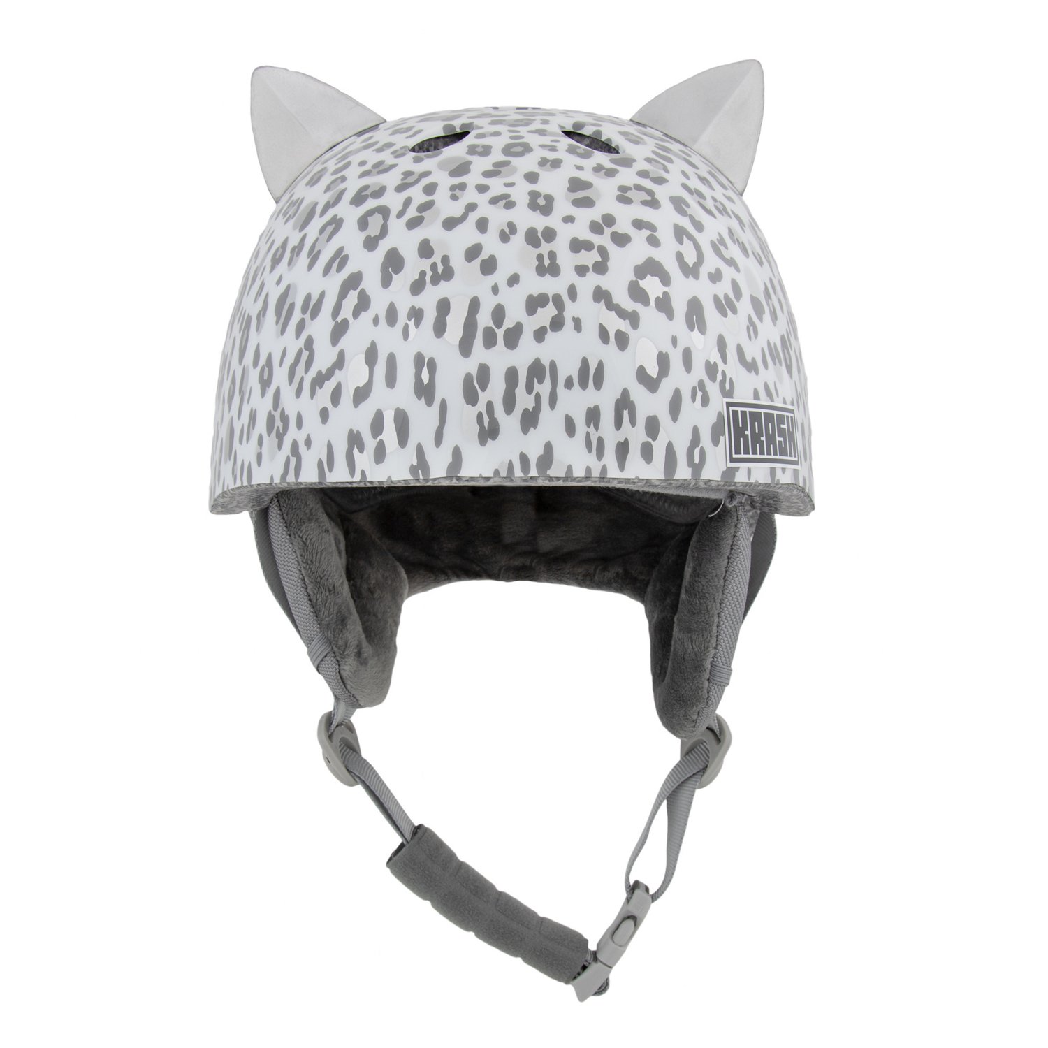 Krash Youth Silver Snow Leopard 54 - 58 cm Snow Helmet