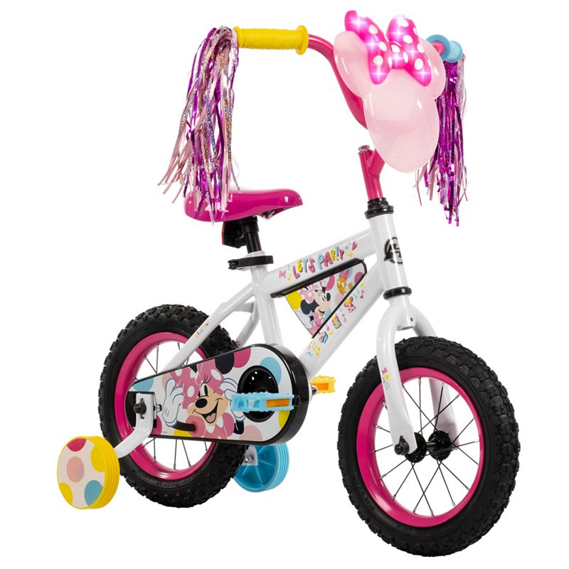 Huffy 12 in Minnie Bike White/Pink, 12BIKE - Girls Bikes at Academy Sports