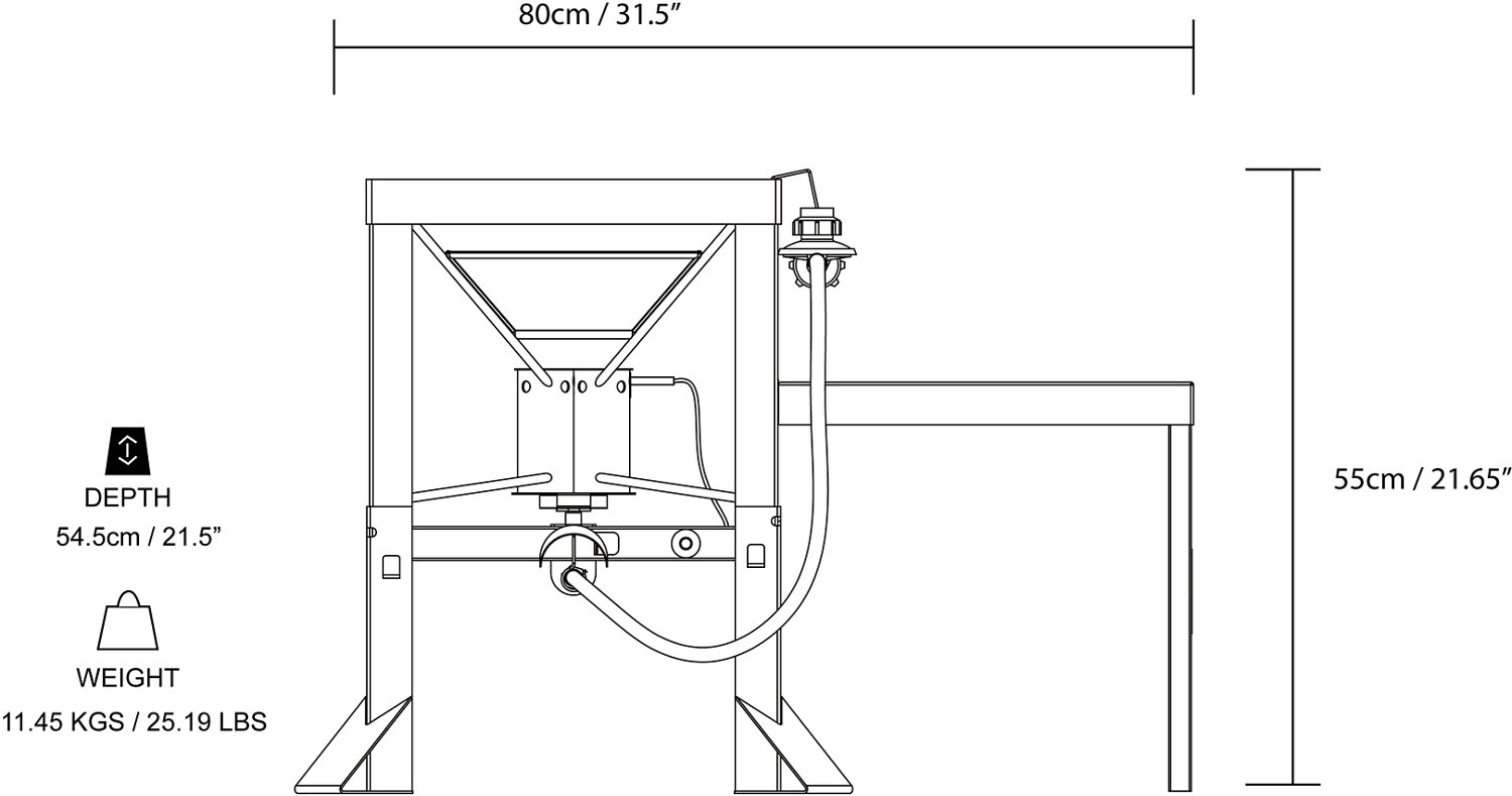 Outdoor Gourmet Double Jet Cooker                                                                                                - view number 4
