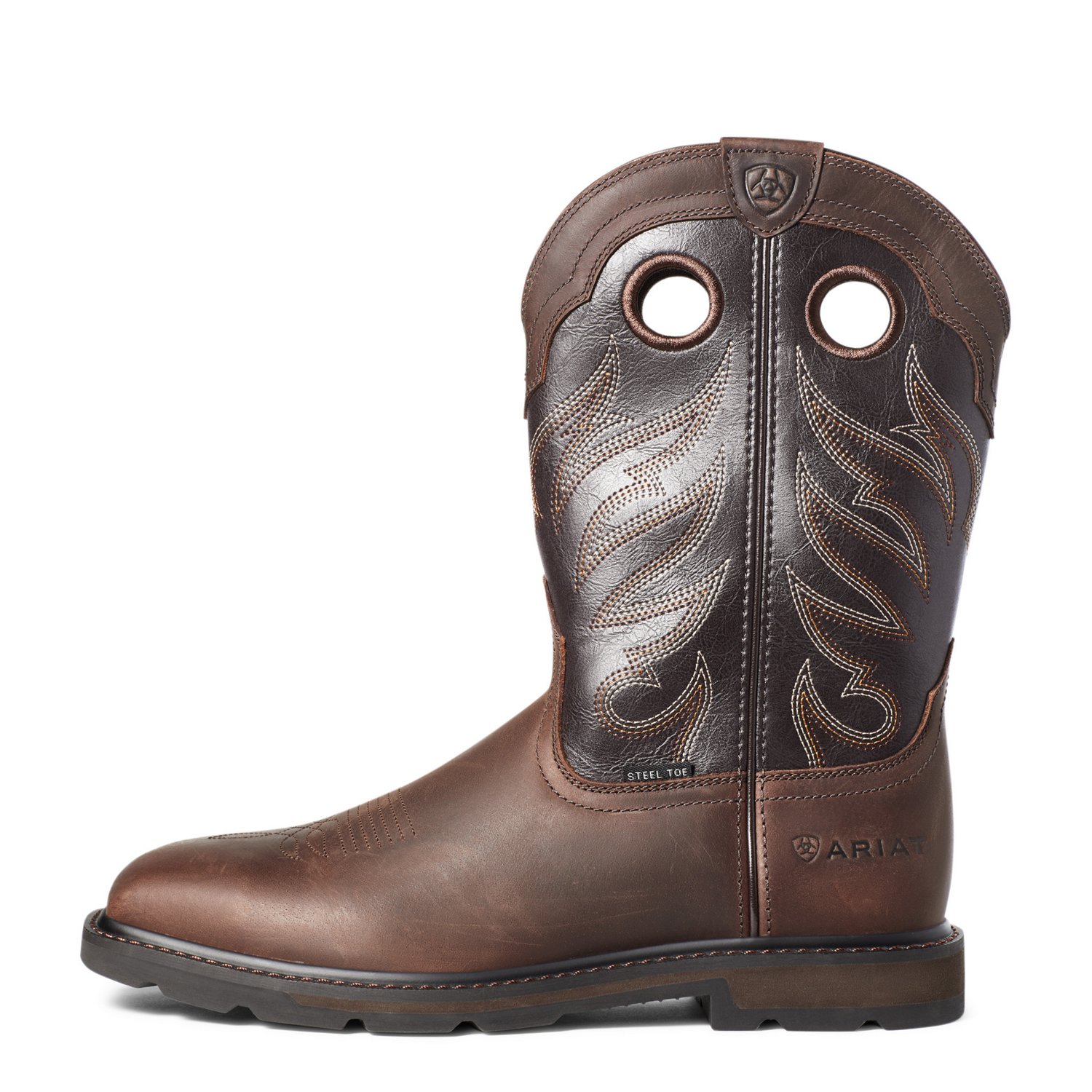 Ariat steel toe shop work boots academy