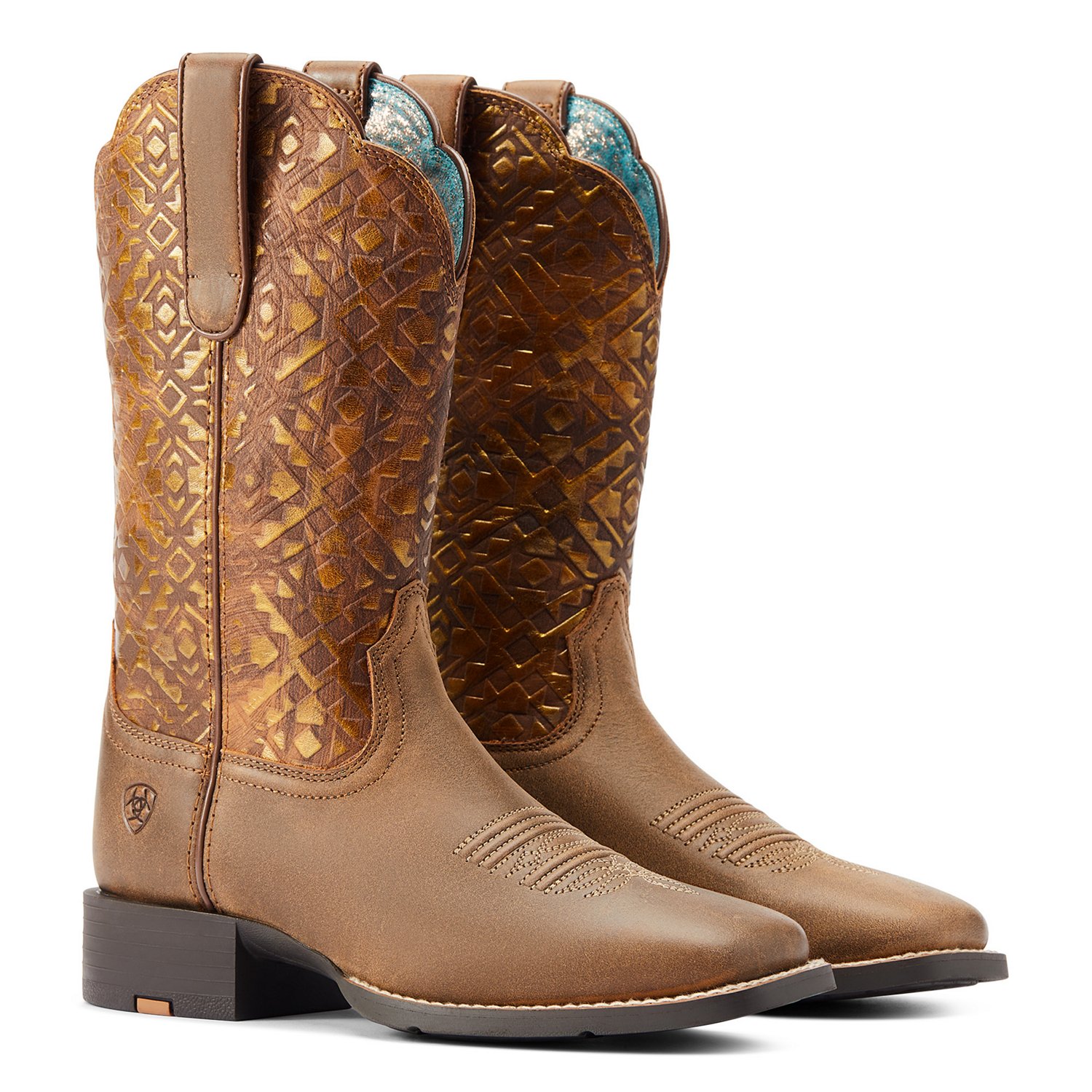 Ariat Women's Round Up Wide Square Toe Western Boots - view number 7