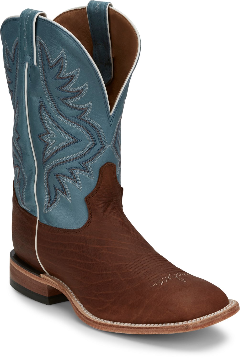 Tony Lama Men's Pecan Bison Americana Western Boots - view number 2