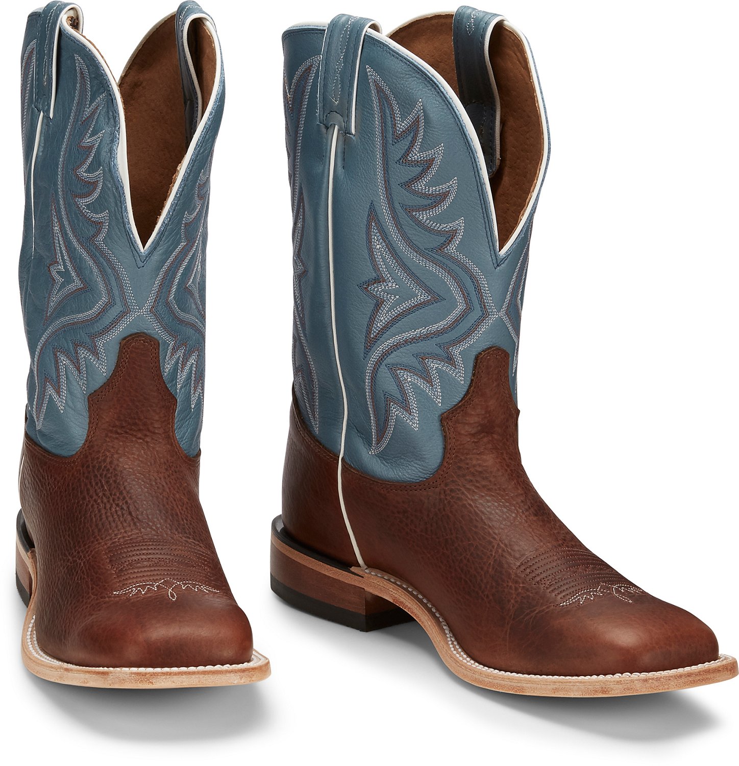 Tony Lama Men's Pecan Bison Americana Western Boots - view number 7