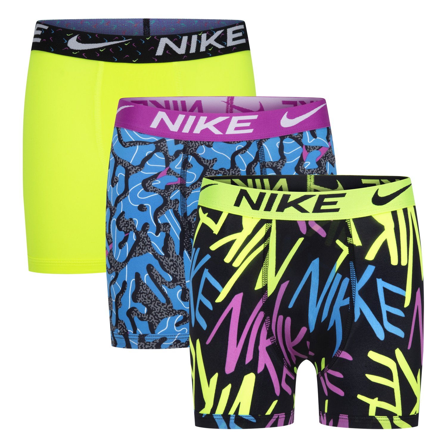 Nike Boys' Essential Micro Printed Boxer Briefs 3-Pack