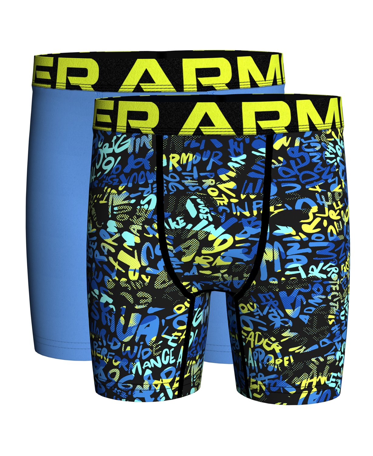 Under Armour Boys' Camo Logo Stretch Boxer Briefs 2-Pack