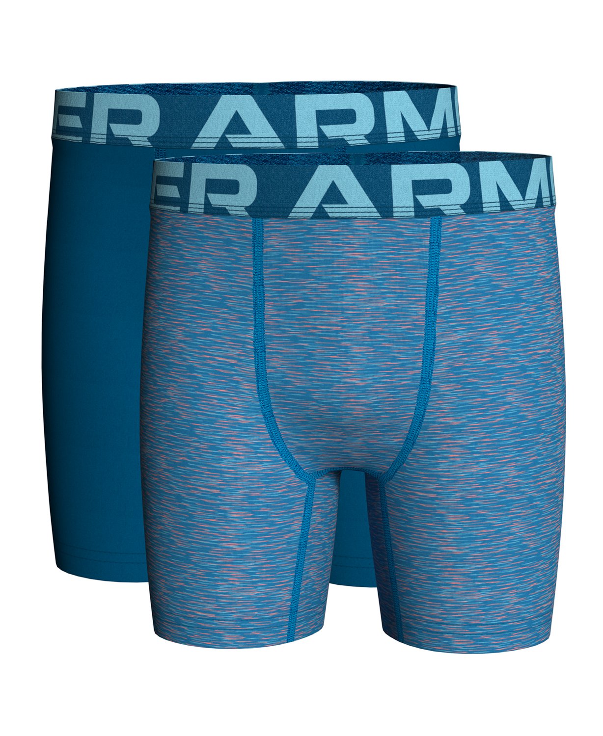 Under Armour E2033 Boys Blue Grey 2-Pack Boxer Briefs Youth Size