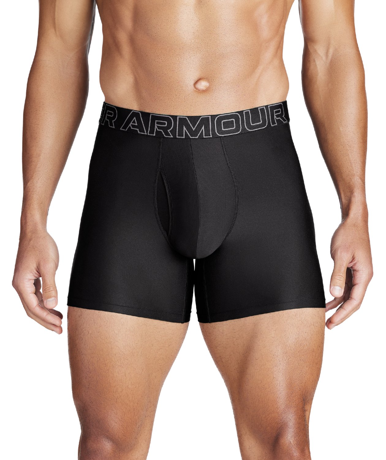 Under Armour Men s Performance Tech 6 in Boxer Briefs 3 Pack Academy