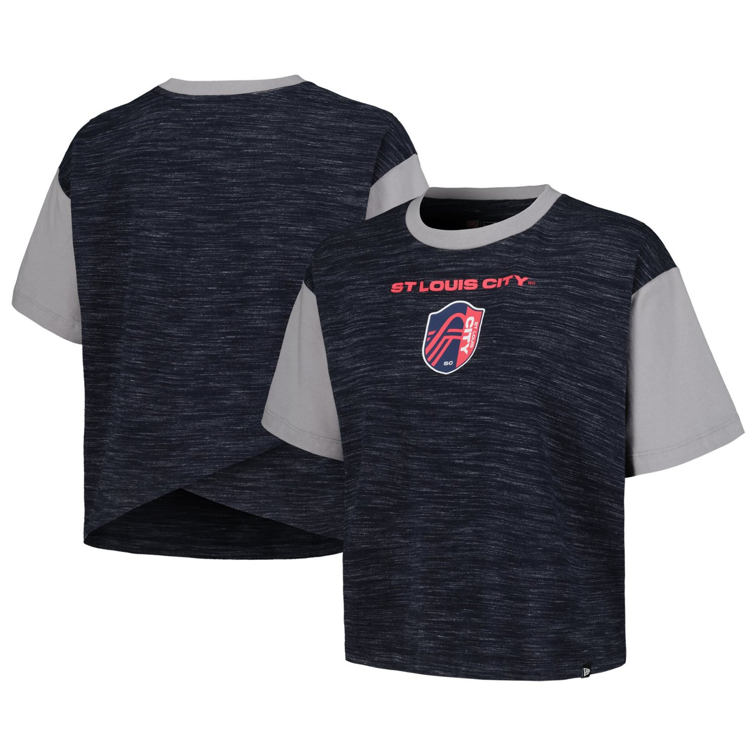 5th  Ocean by New Era St Louis City SC Athletic Cross Back Cropped T-Shirt