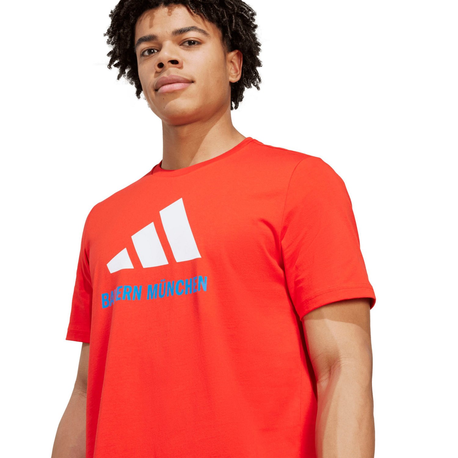 adidas Bayern Munich Three-Stripe Wordmark T-Shirt - view number 3