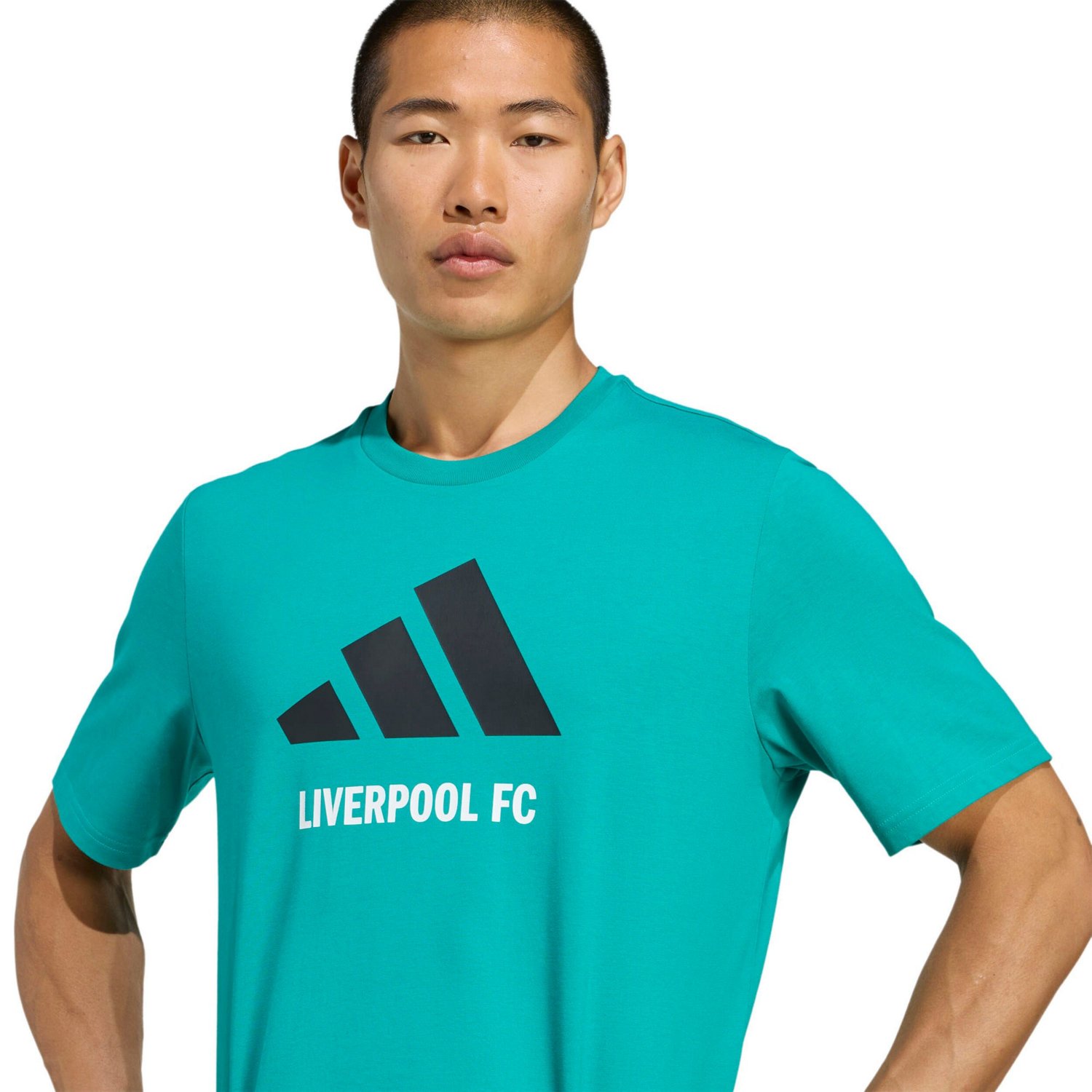 adidas Liverpool Three-Stripes Wordmark T-Shirt - view number 4