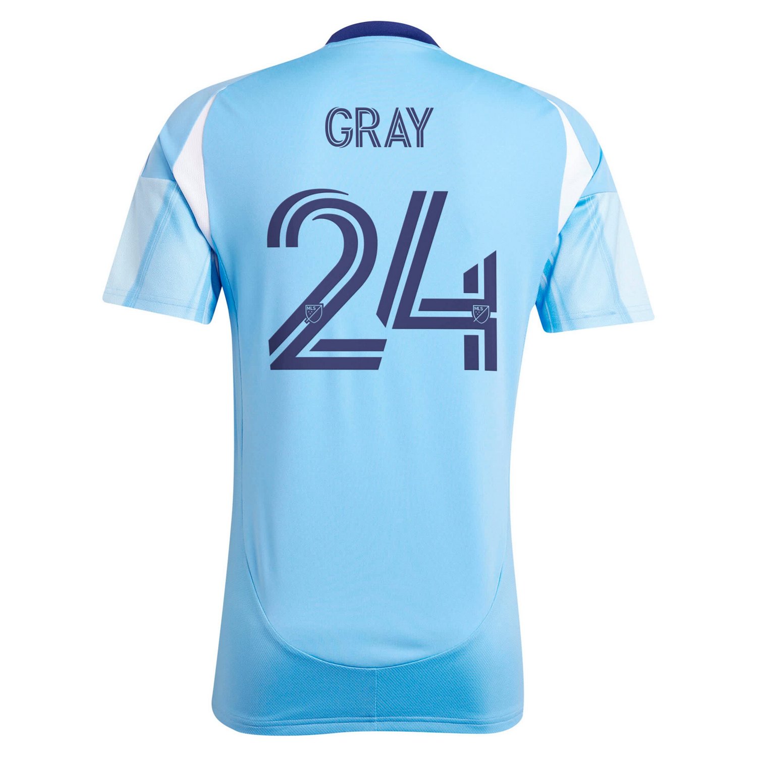 adidas Tayvon Gray Light New York City FC 2025 The Excelsior Kit Replica Player Jersey - view number 3