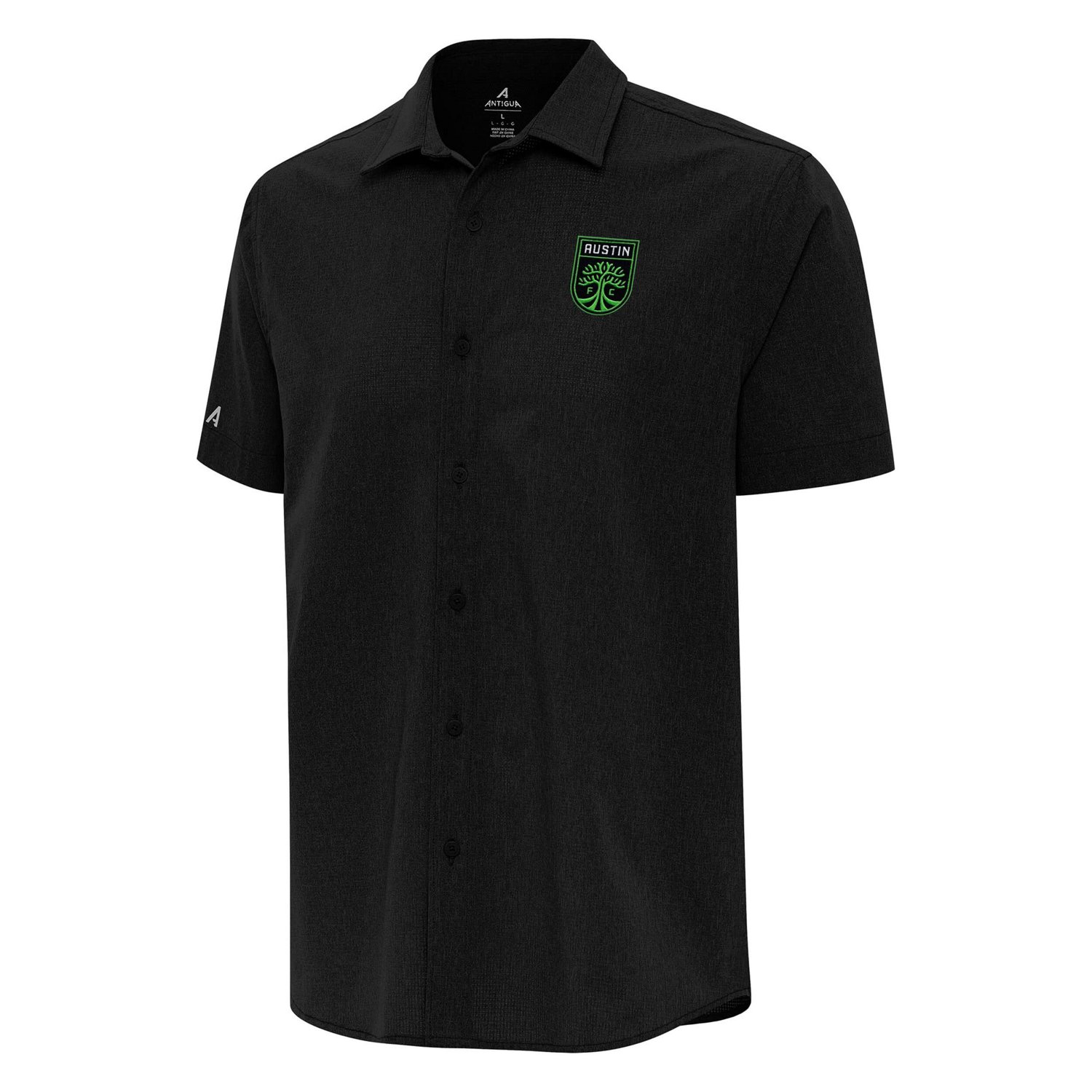 Antigua Austin FC Activate Woven Button-Up Shirt - view number 1