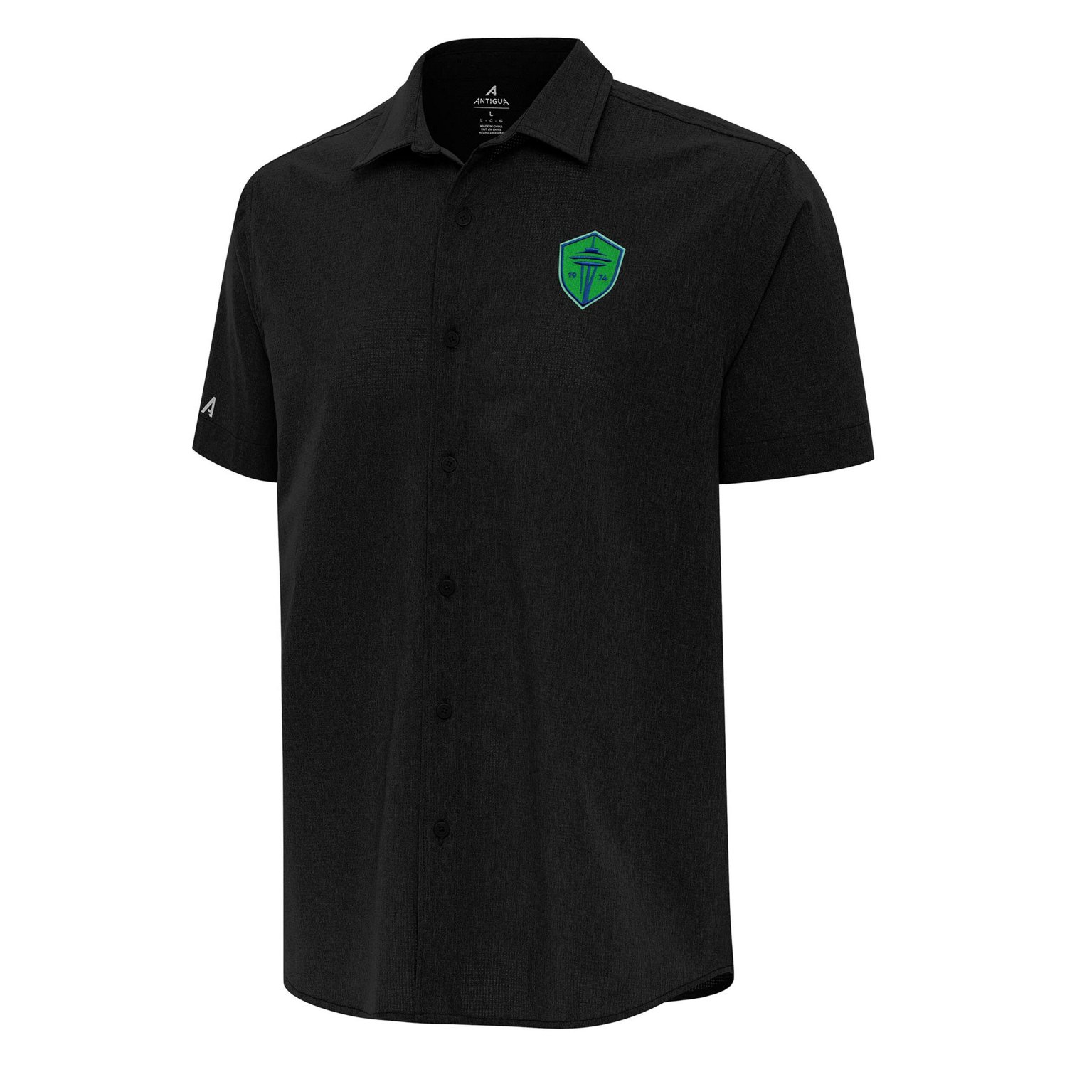 Antigua Seattle Sounders FC Activate Woven Button-Up Shirt