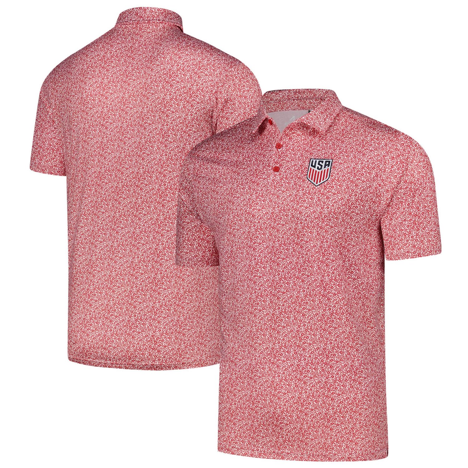 Antigua USMNT Field Ditsy Polo