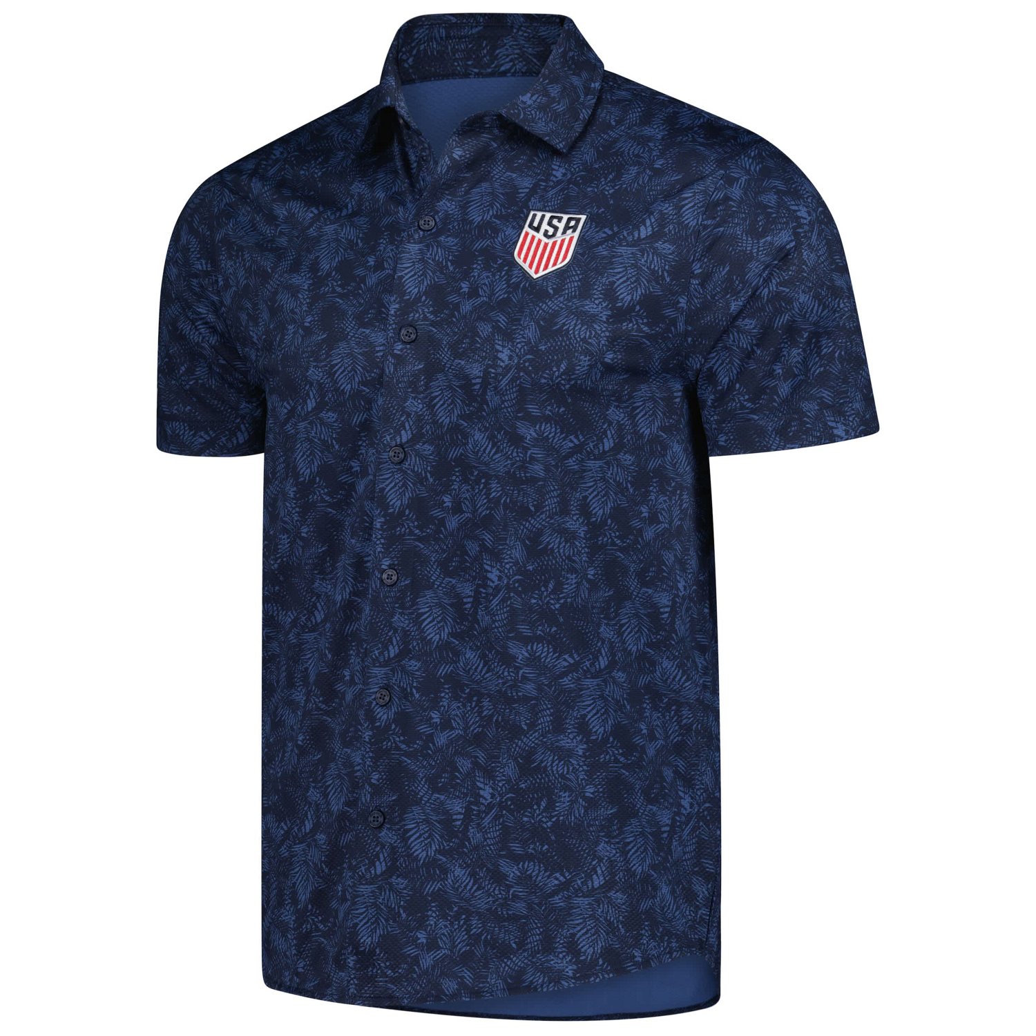 Antigua USMNT Lush Woven Button-Up Top - view number 2