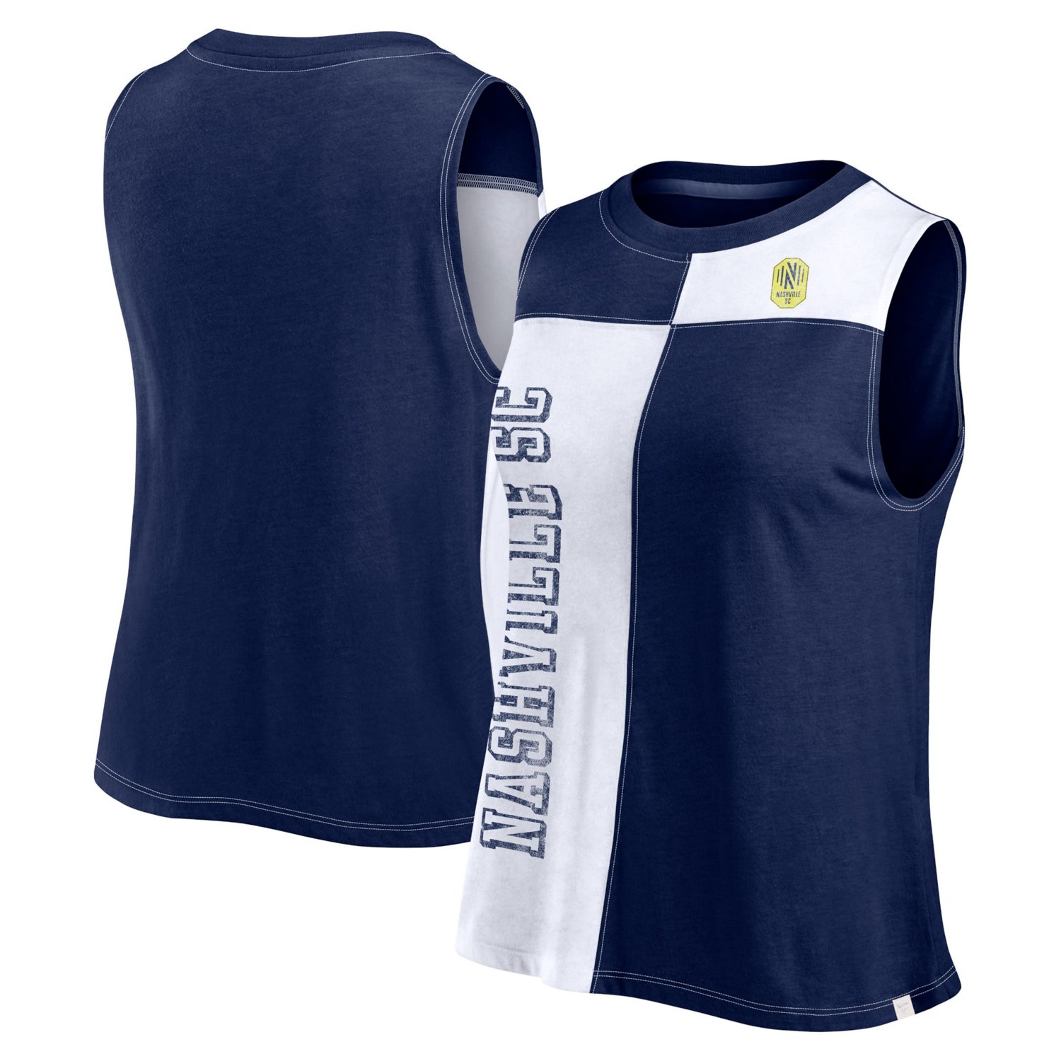 Fanatics Nashville SC Script Colorblock Tank Top