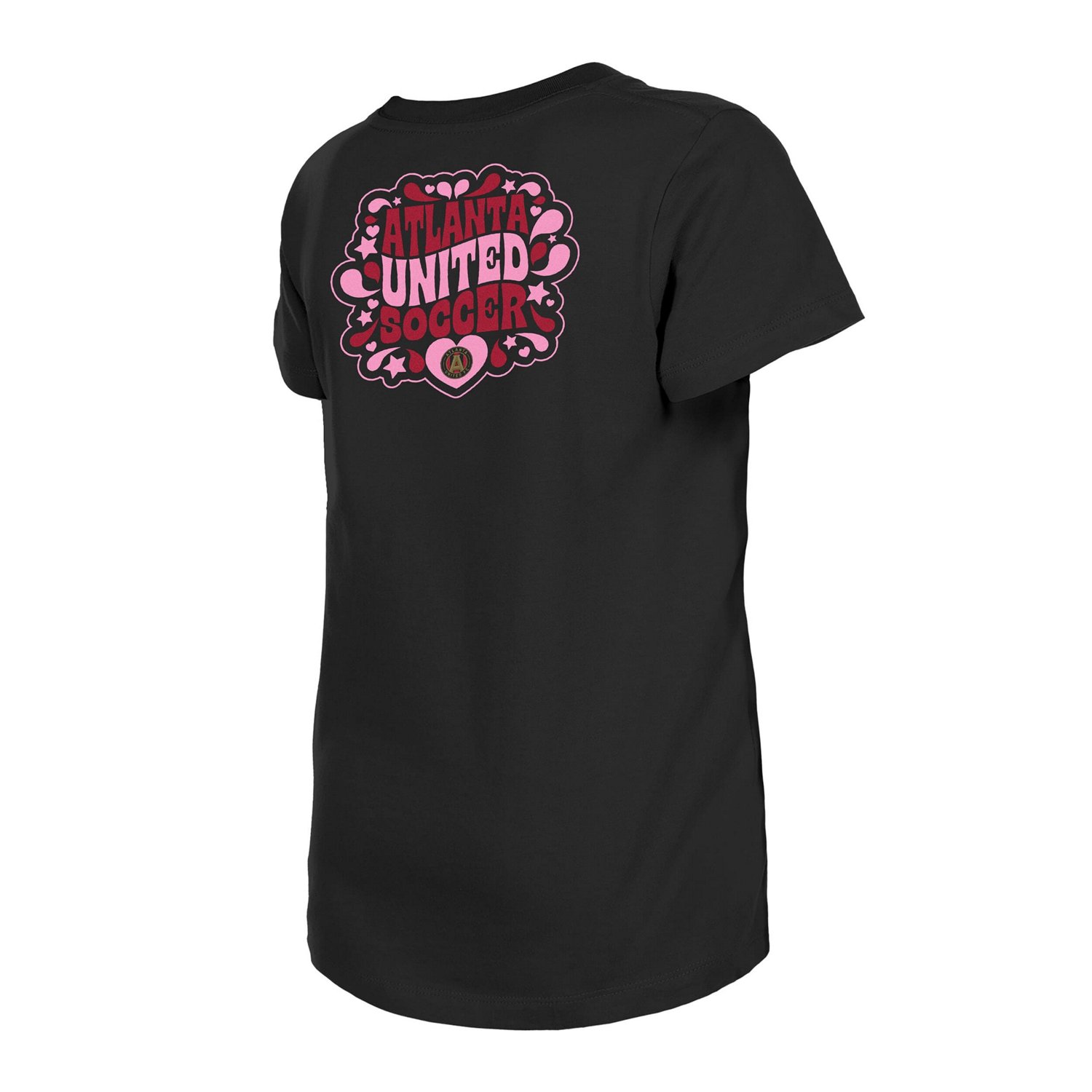 Girls Youth New Era Atlanta United FC Bubble Heart T-Shirt                                                                       - view number 3