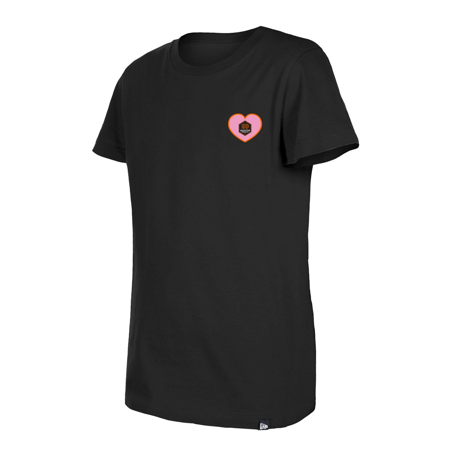 Girls Youth New Era Houston Dynamo FC Bubble Heart T-Shirt - view number 2