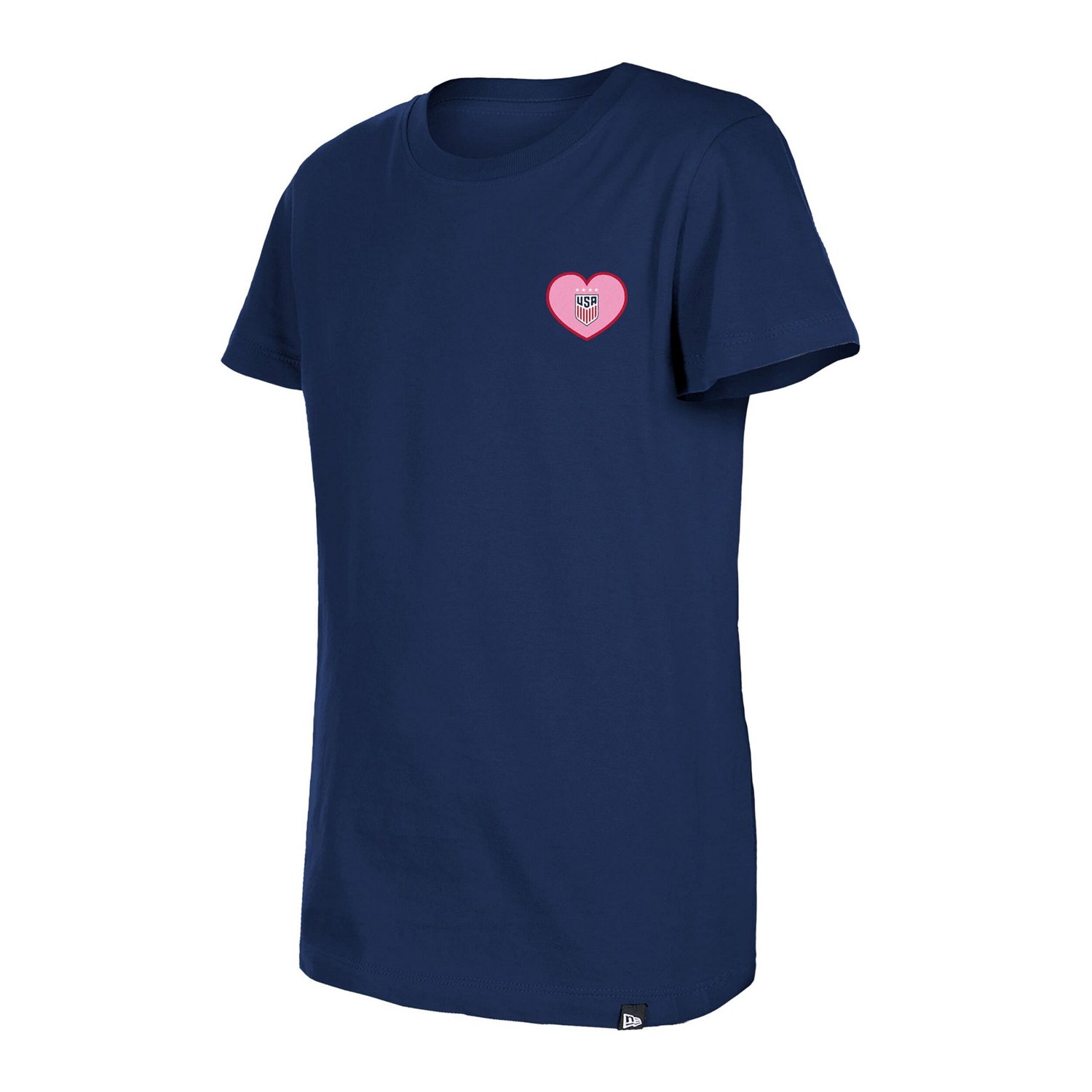 Girls Youth New Era USWNT Bubble Heart T-Shirt - view number 2