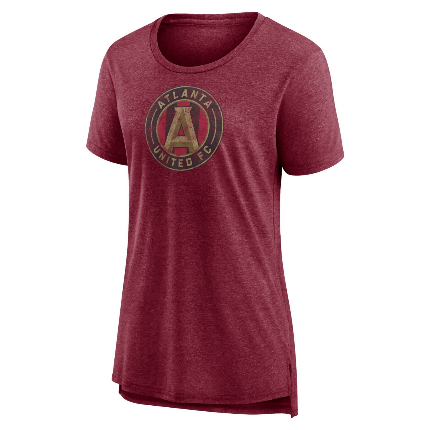 Heather Atlanta United FC Distressed Vintage Primary Tri-Blend T-Shirt - view number 2