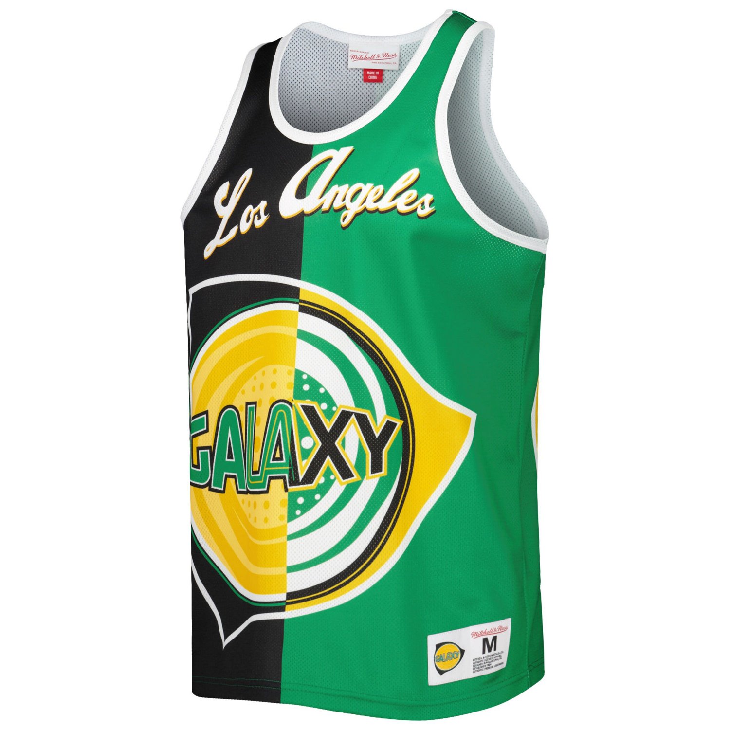 Mitchell  Ness Green LA Galaxy Sublimated Split Logo Tank Top - view number 2