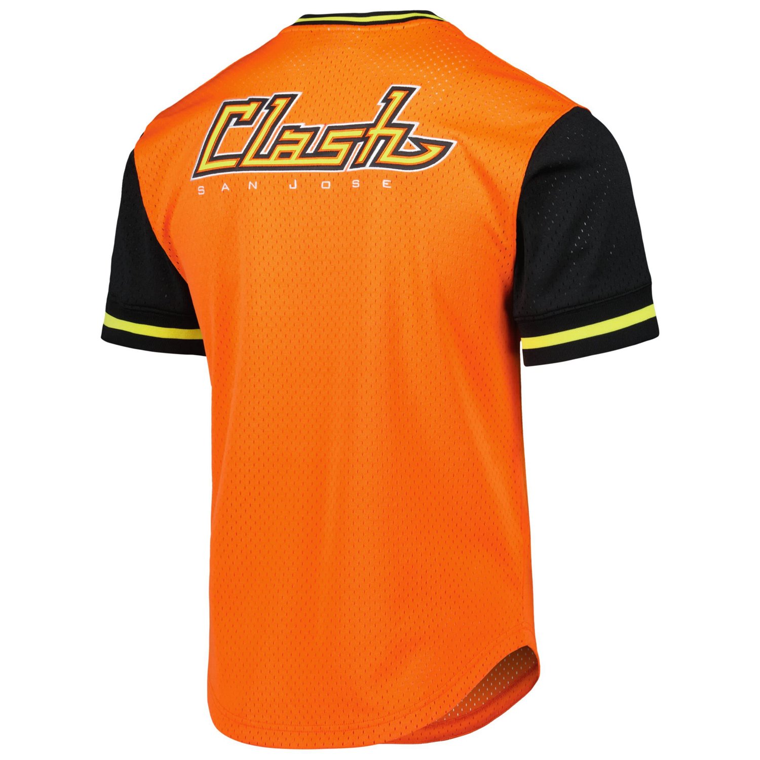 Mitchell  Ness San Jose Earthquakes Mesh V-Neck T-Shirt - view number 3