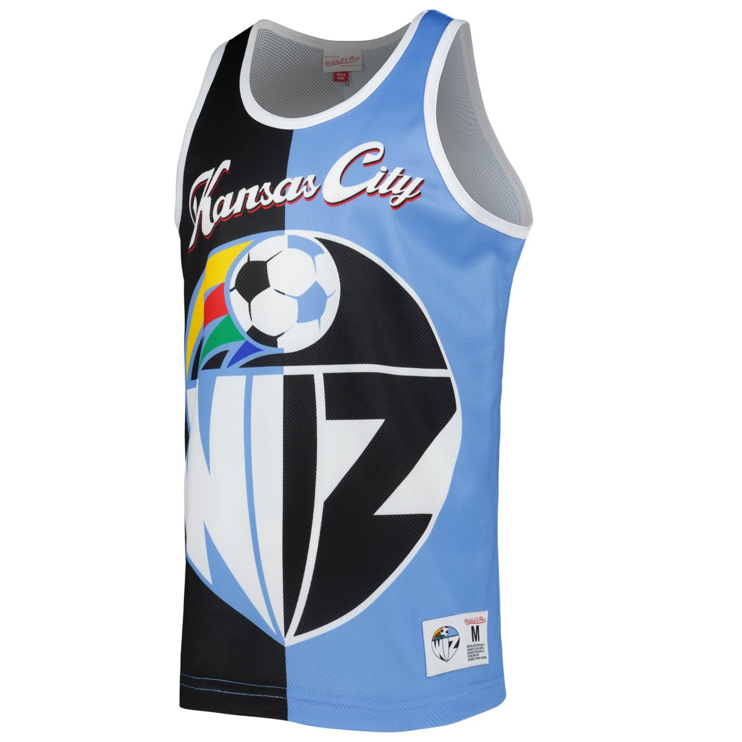 Mitchell  Ness Sky Blue Sporting Kansas City Sublimated Split Logo Tank Top - view number 2