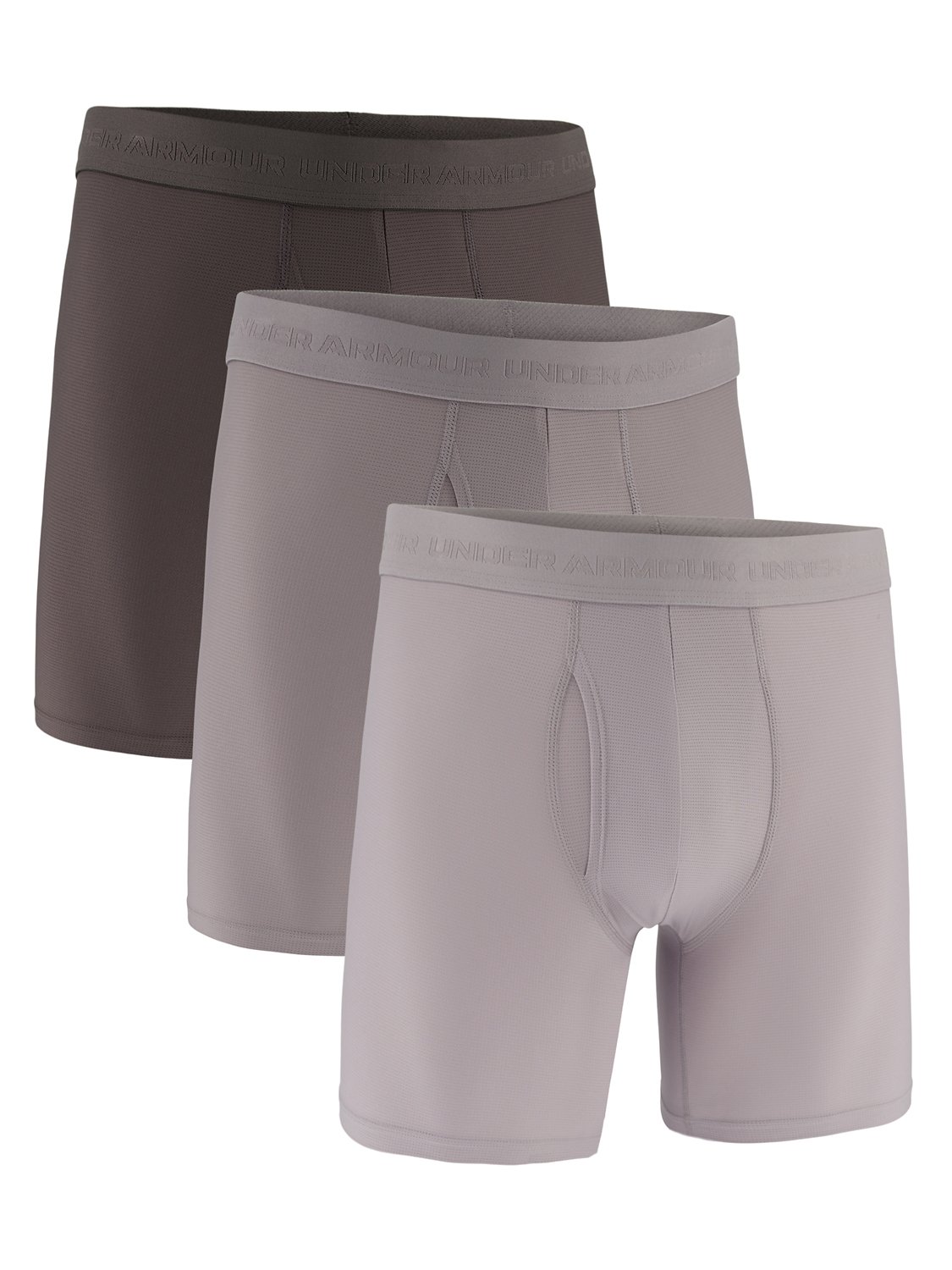 Under Armour Men's Performance Tech Mesh+ Solid Briefs 3-Pack