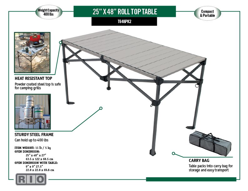 Rio Heavy Duty Aluminum Accordion Table - view number 4