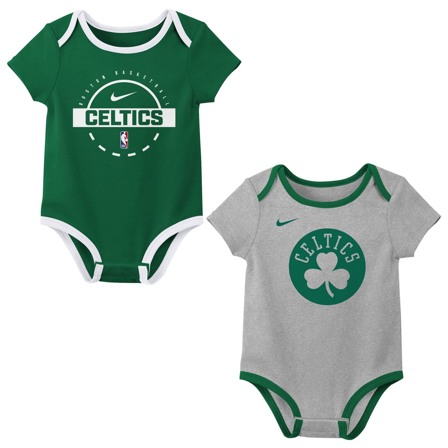 Newborn Nike Boston Celtics Two-Piece Bodysuit Set
